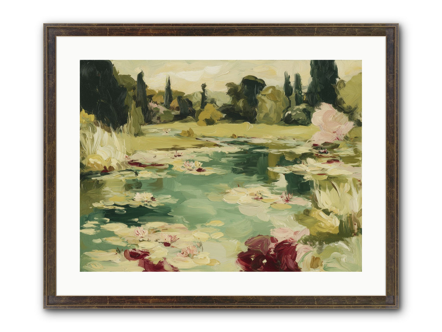 Reveries At Sunrise Framed Print - Slimwoods Black/Gold 24x18