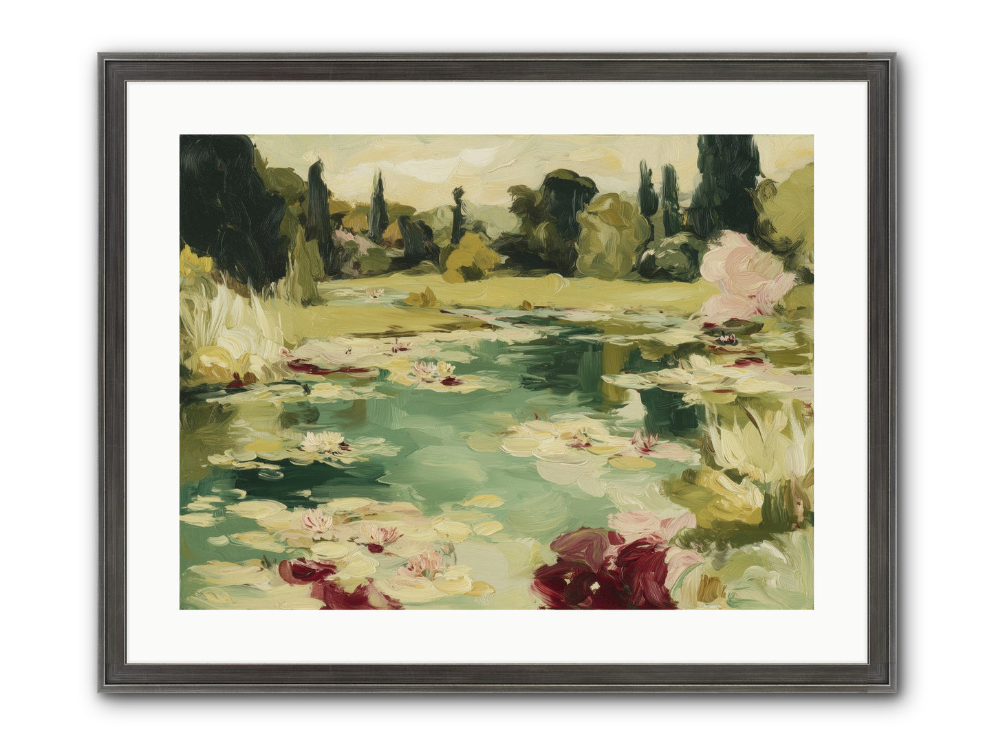 Reveries At Sunrise Framed Print - Slimwoods Black/Silver 24x18