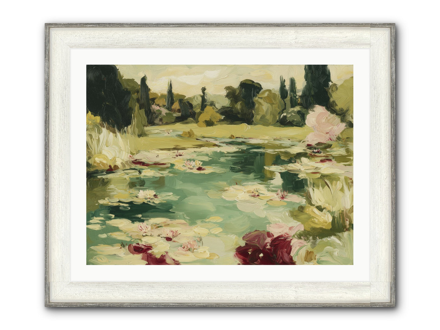 Reveries At Sunrise Framed Print - Driftwood White 32x24