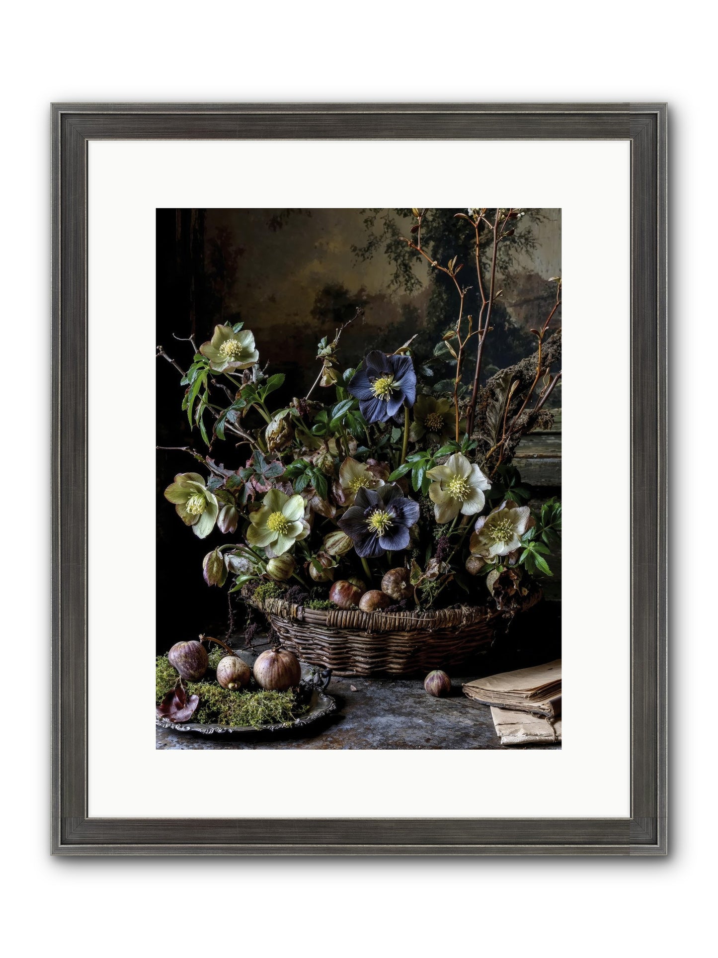 Rhapsody Framed Print - Slimwoods Black/Silver 12x16