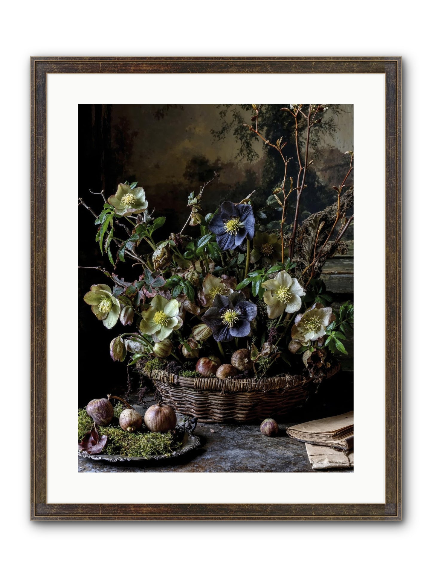 Rhapsody Framed Print - Slimwoods Black/Gold 18x24