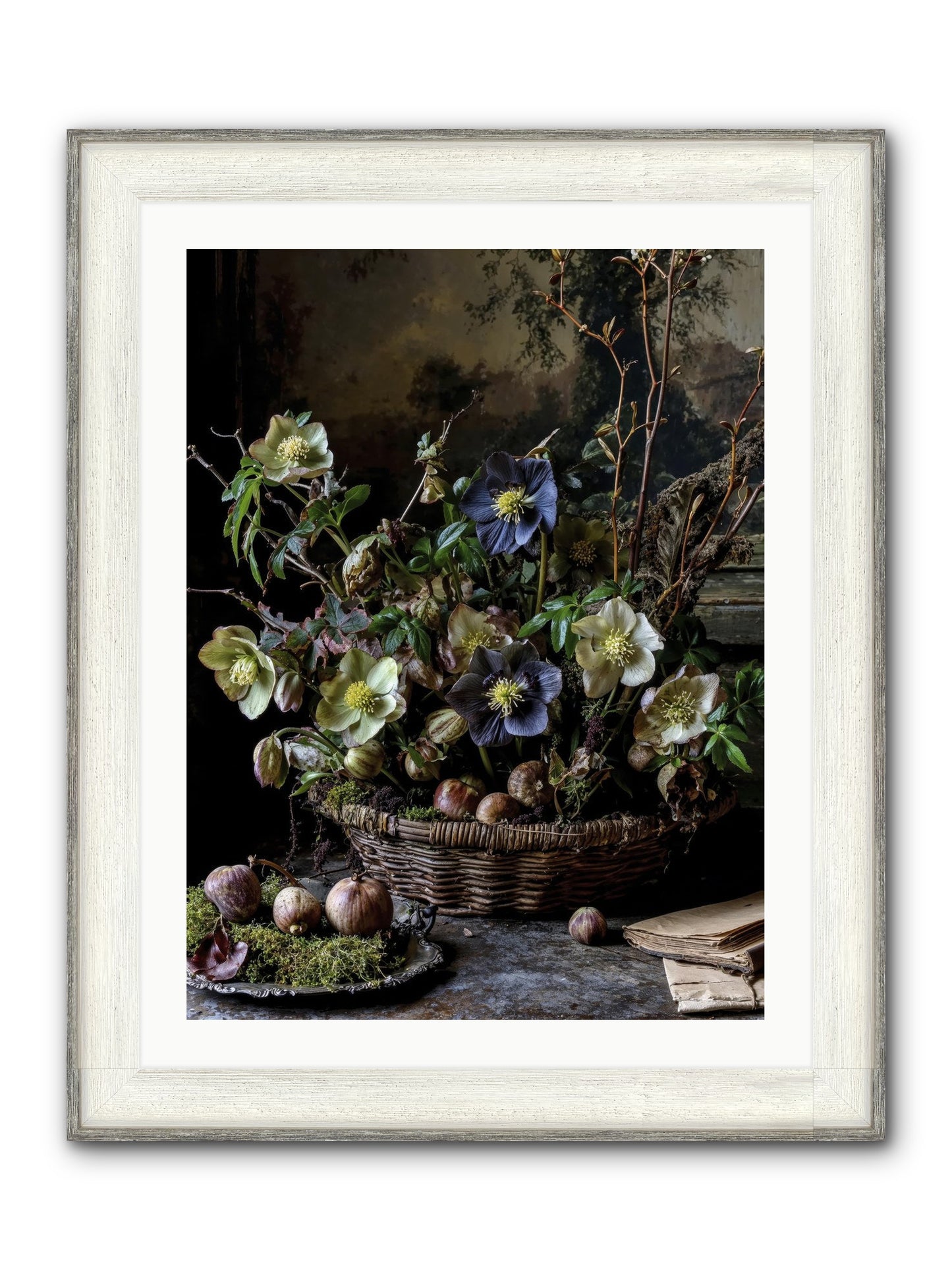 Rhapsody Framed Print - Driftwood White 24x32