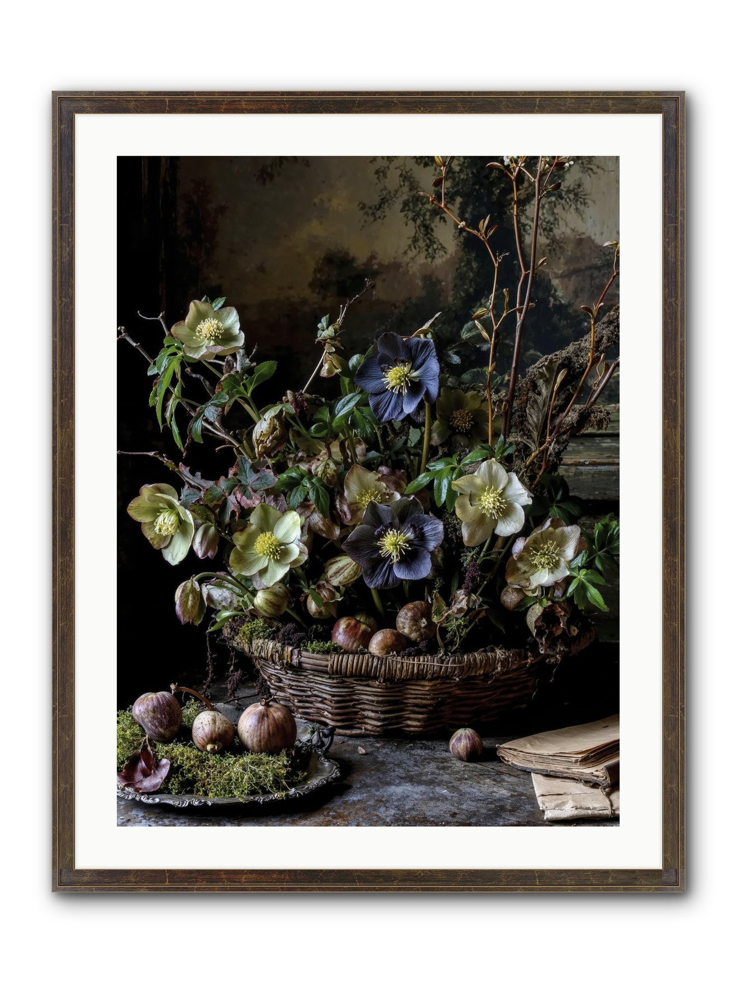 Rhapsody Framed Print - Slimwoods Black/Gold 24x32