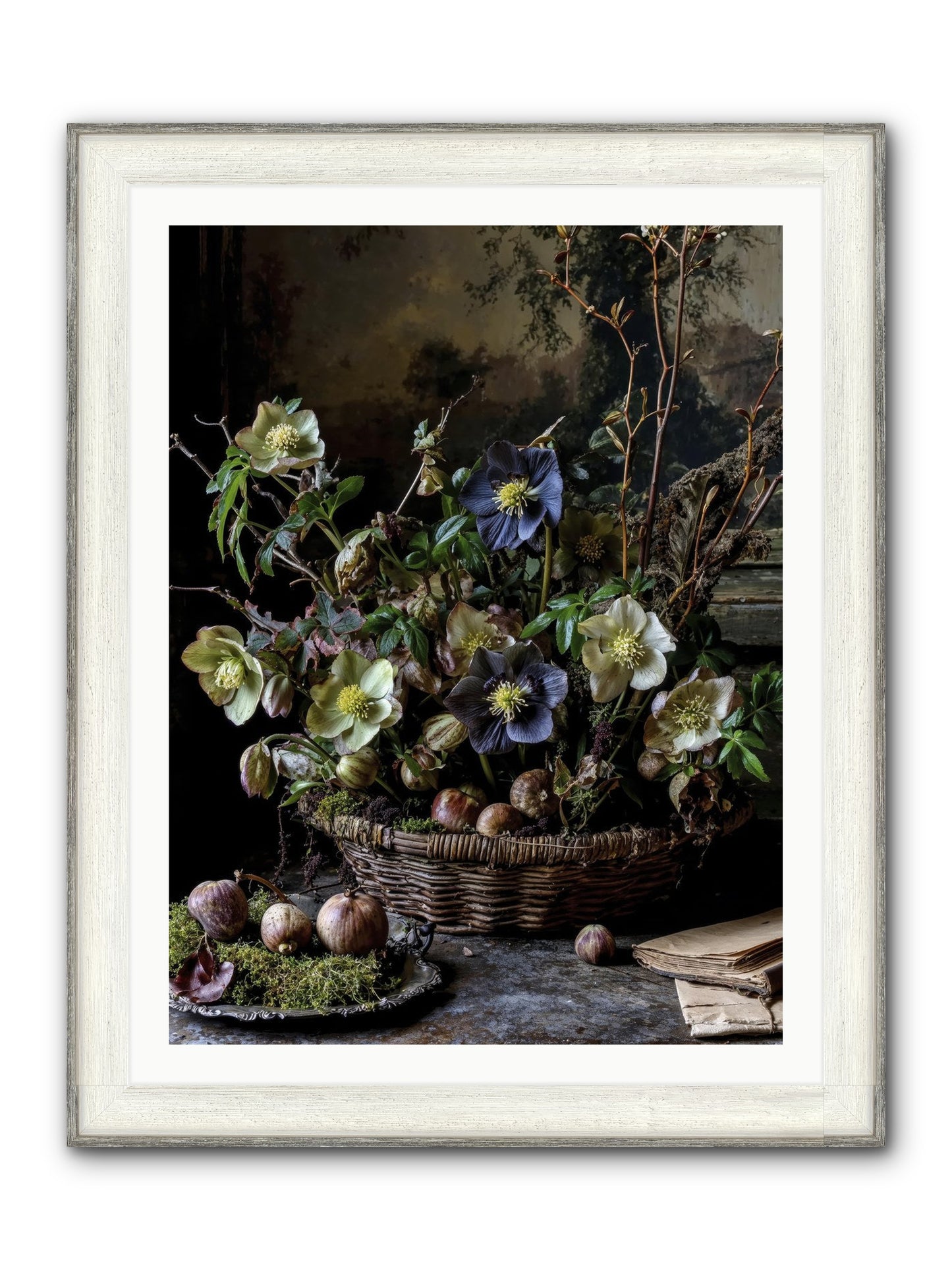 Rhapsody Framed Print - Driftwood White 30x40