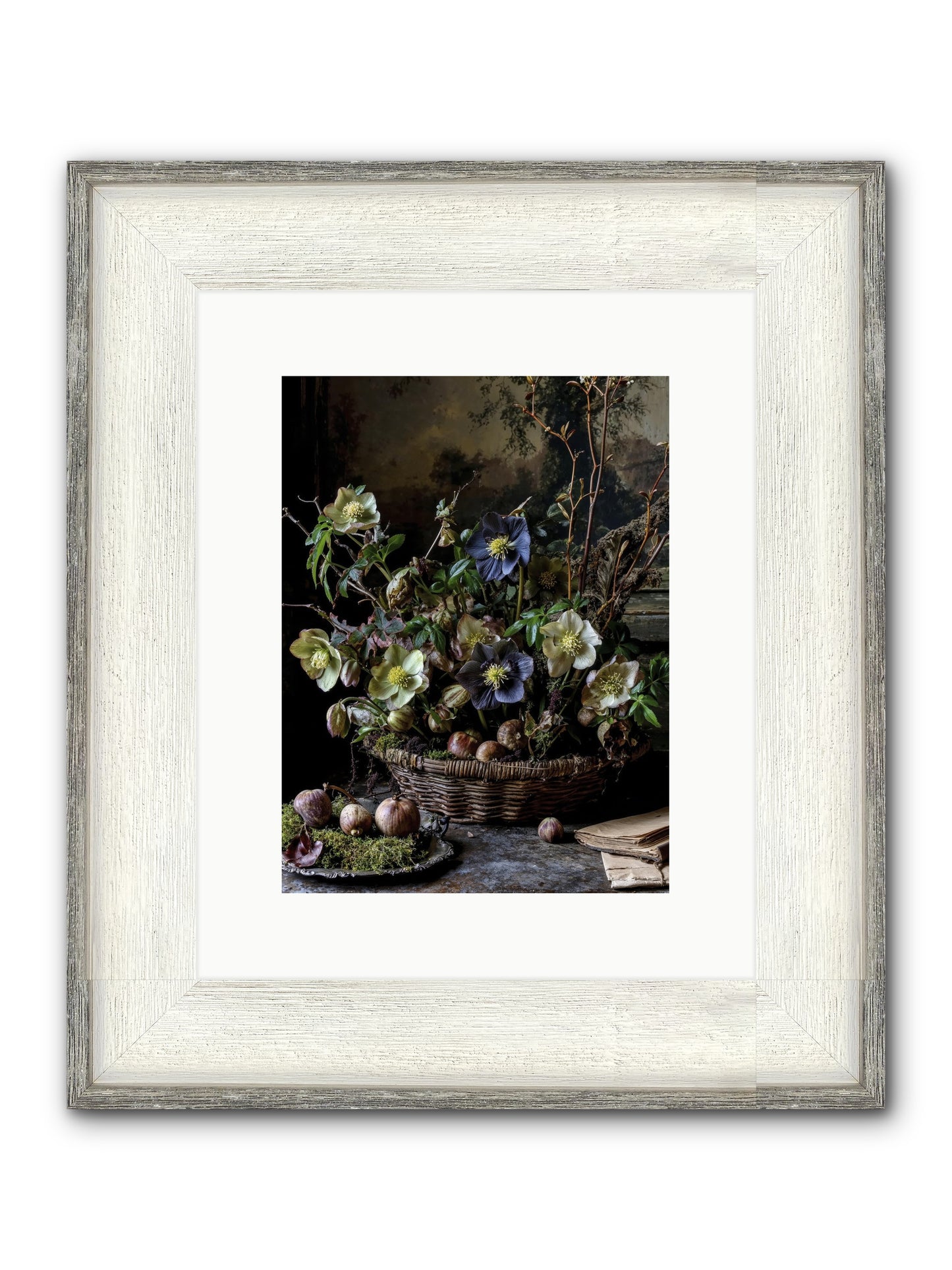 Rhapsody Framed Print - Driftwood White 9x12