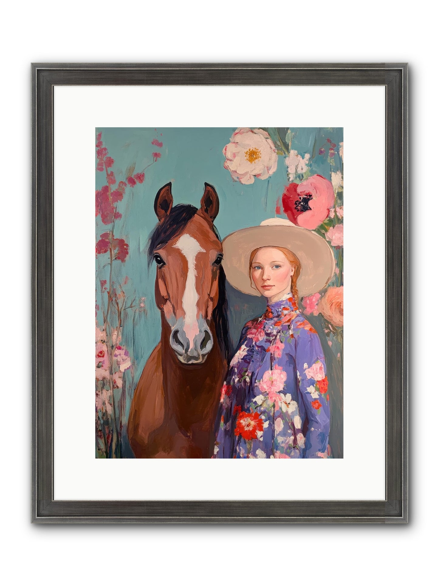 Rhinestone Rebel Framed Print - Slimwoods Black/Silver 12x16