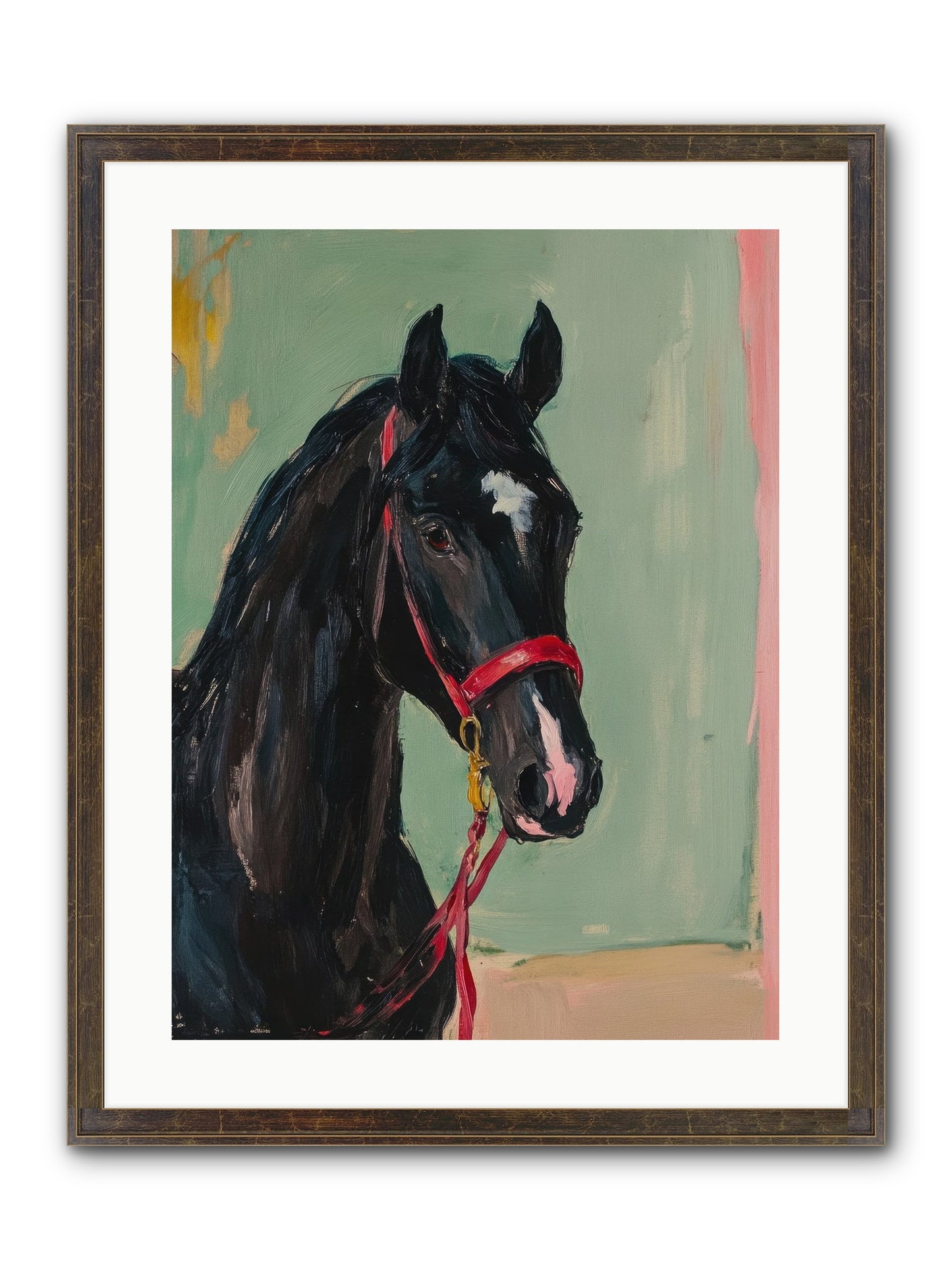 Ribbon Dancer Framed Print - Slimwoods Black/Gold 18x24