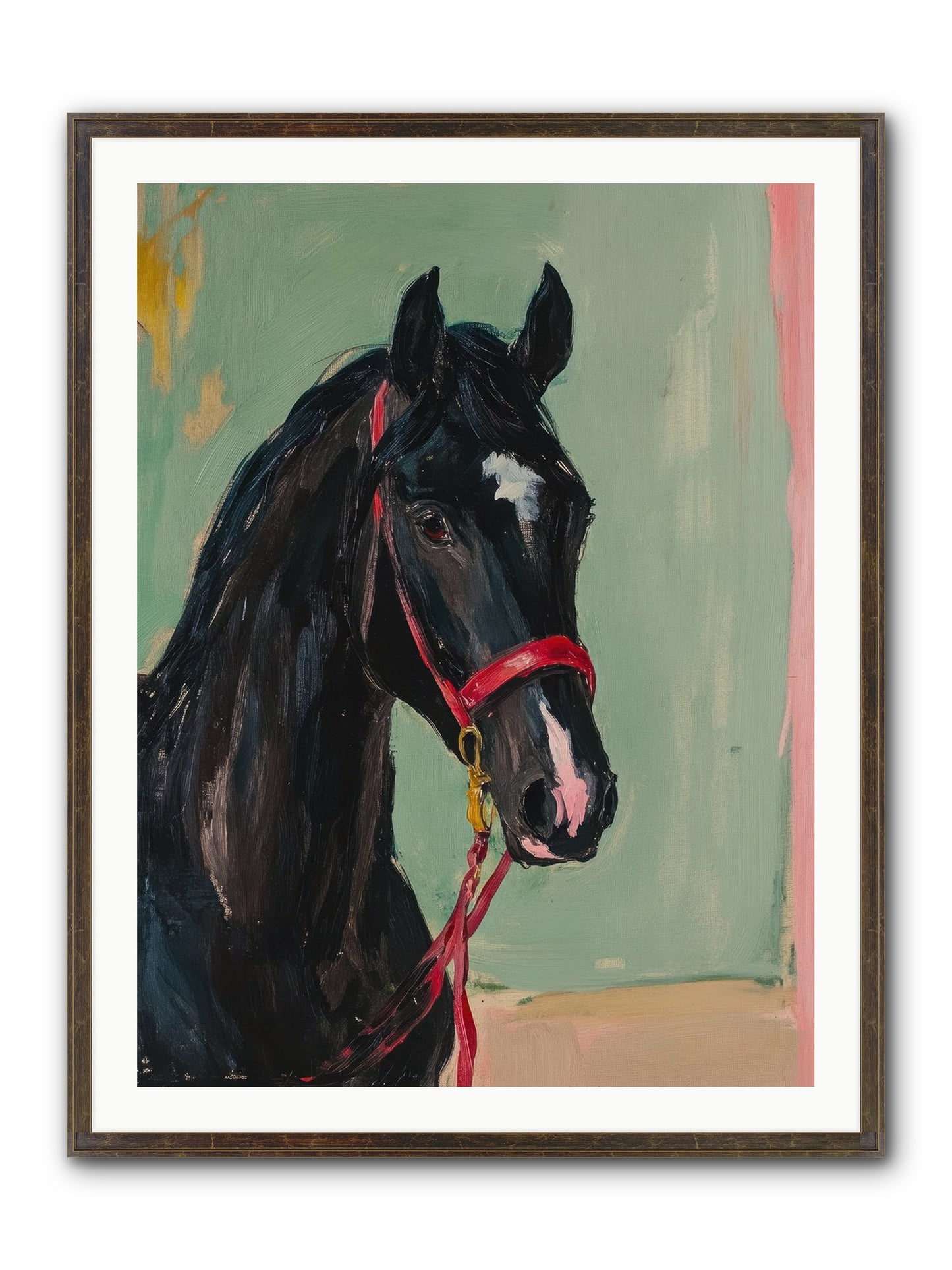 Ribbon Dancer Framed Print - Slimwoods Black/Gold 30x40