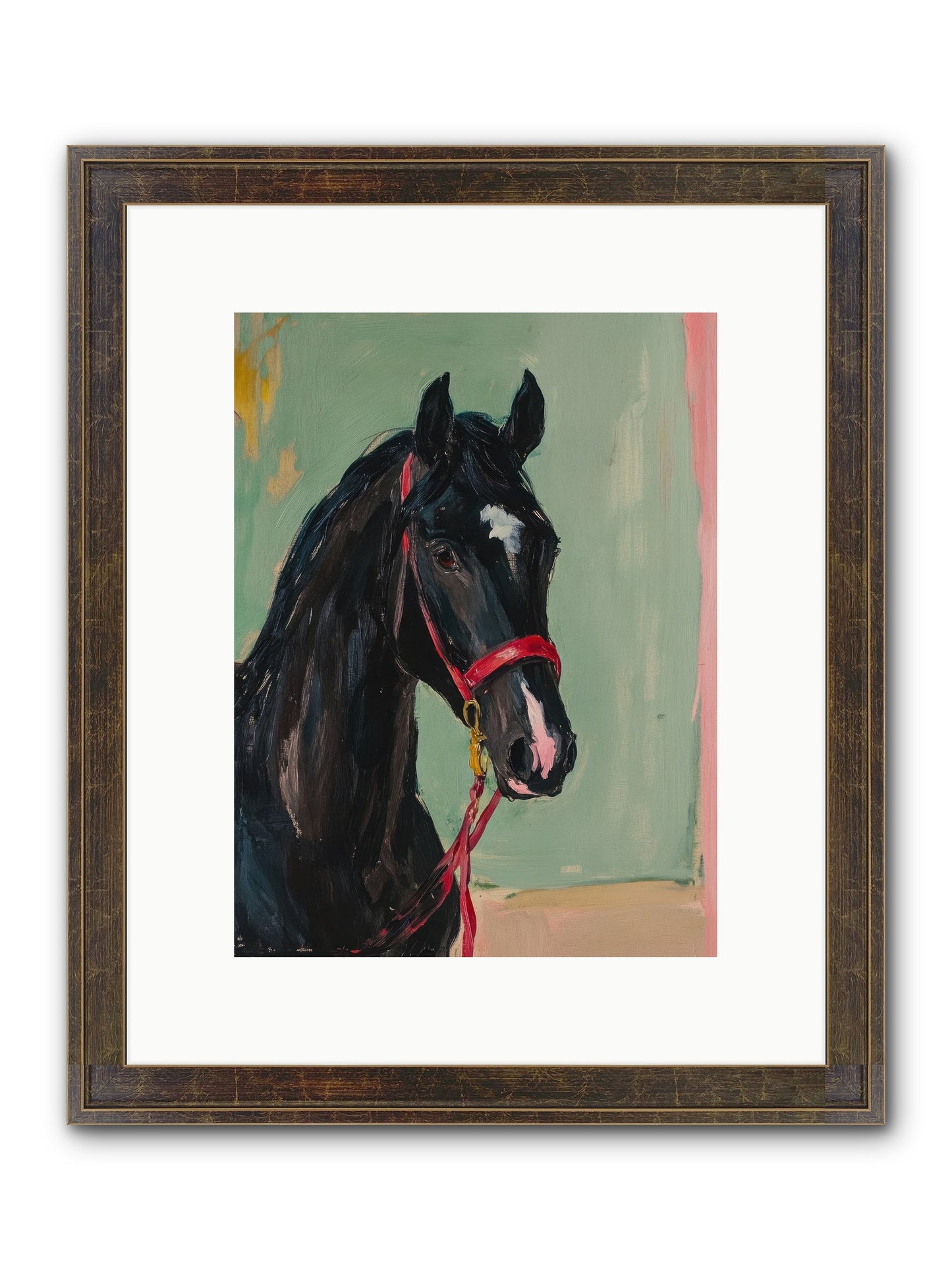 Ribbon Dancer Framed Print - Slimwoods Black/Gold 9x12