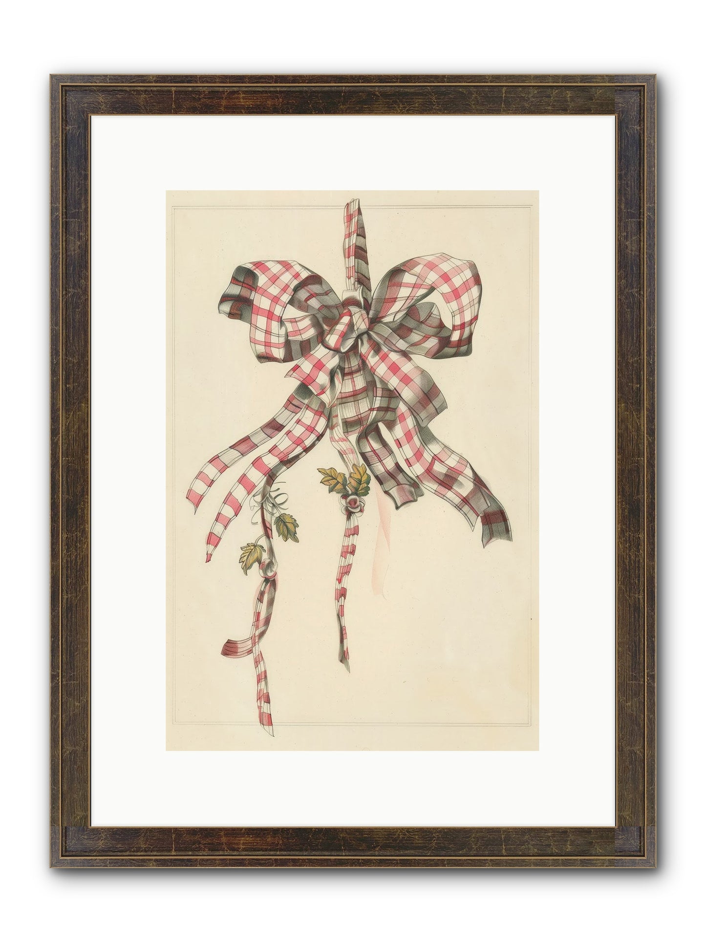 Ribbon Reverie Framed Print - Slimwoods Black/Gold 10x15