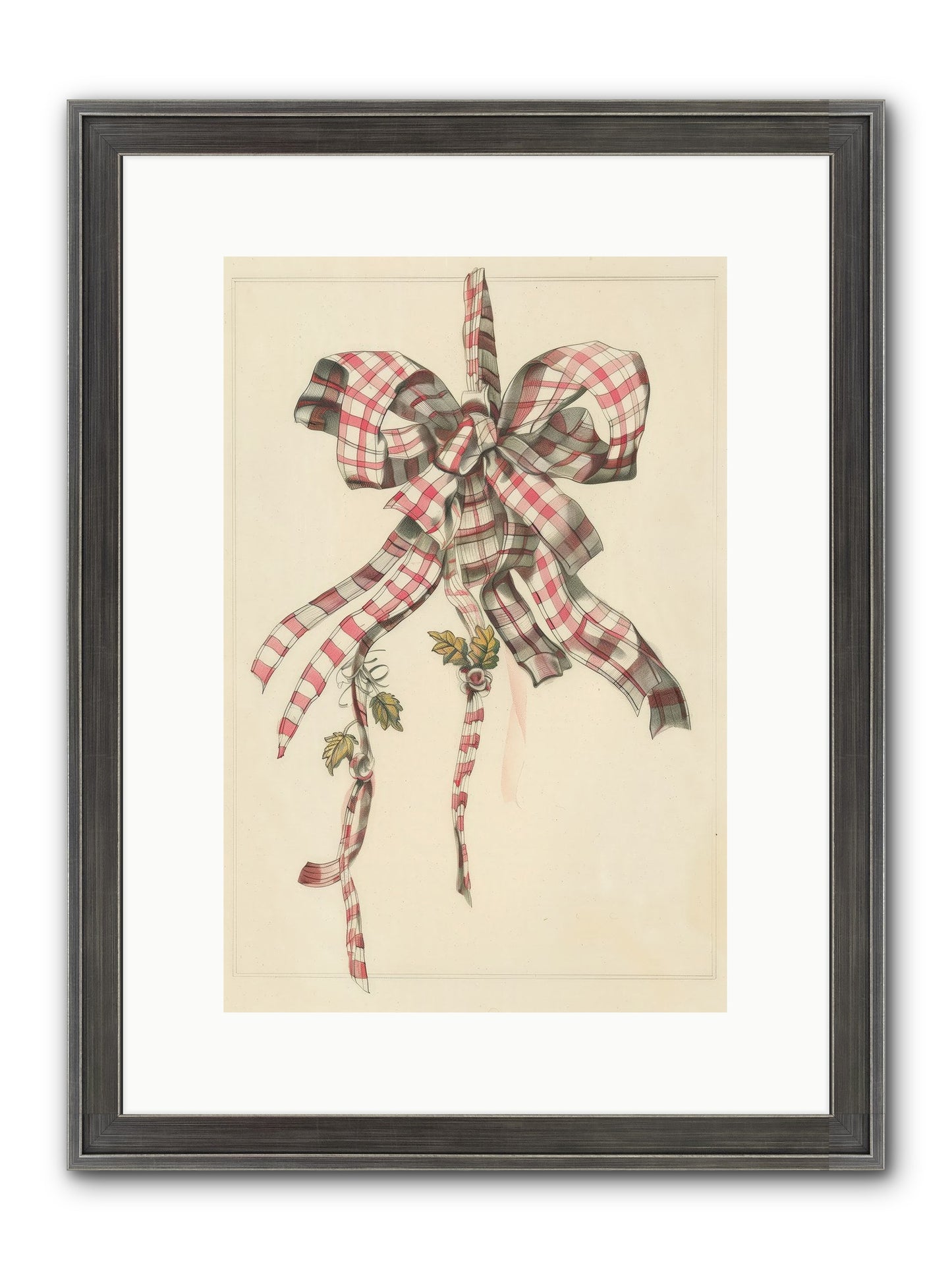 Ribbon Reverie Framed Print - Slimwoods Black/Silver 10x15
