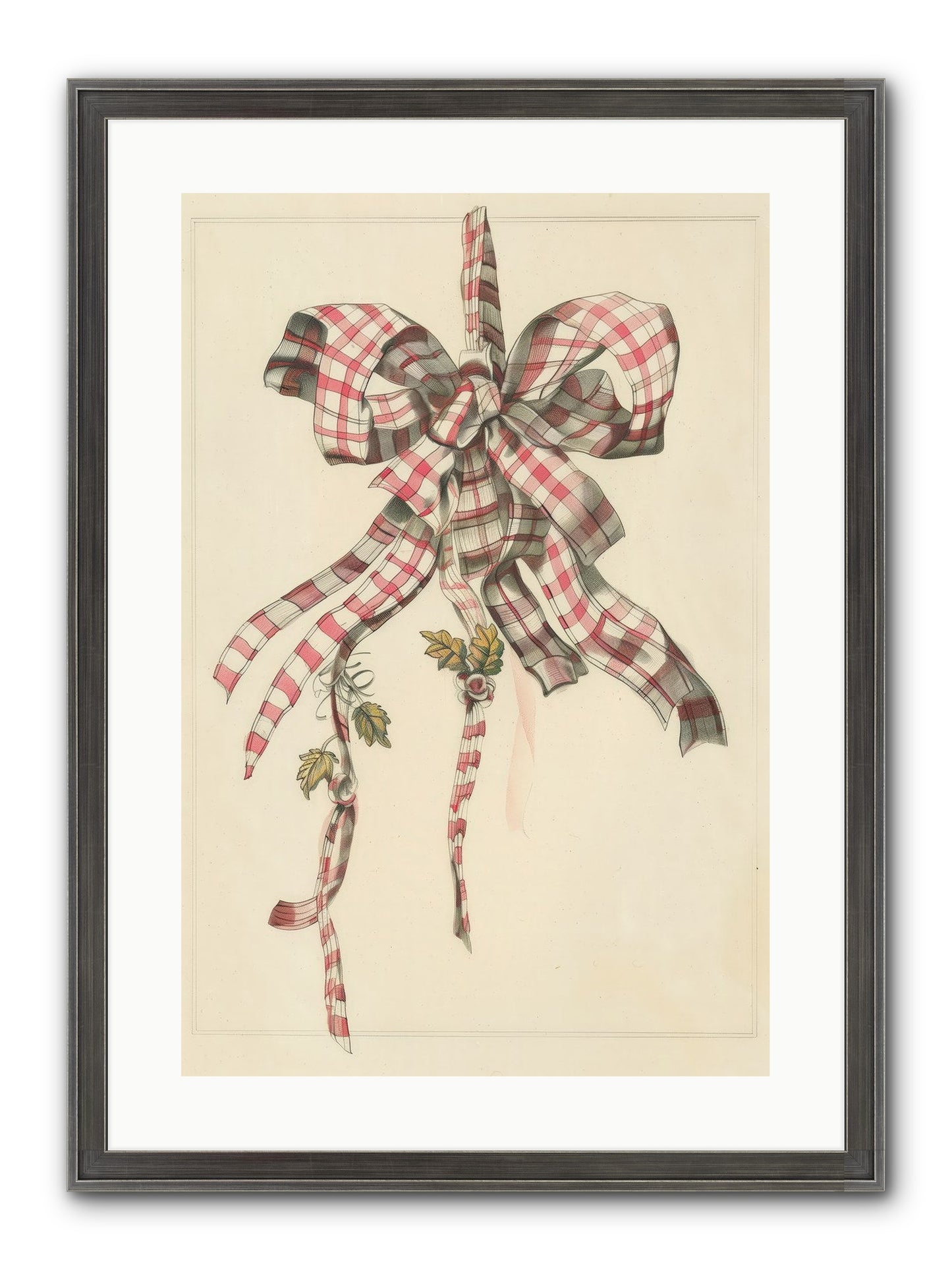Ribbon Reverie Framed Print - Slimwoods Black/Silver 16x24