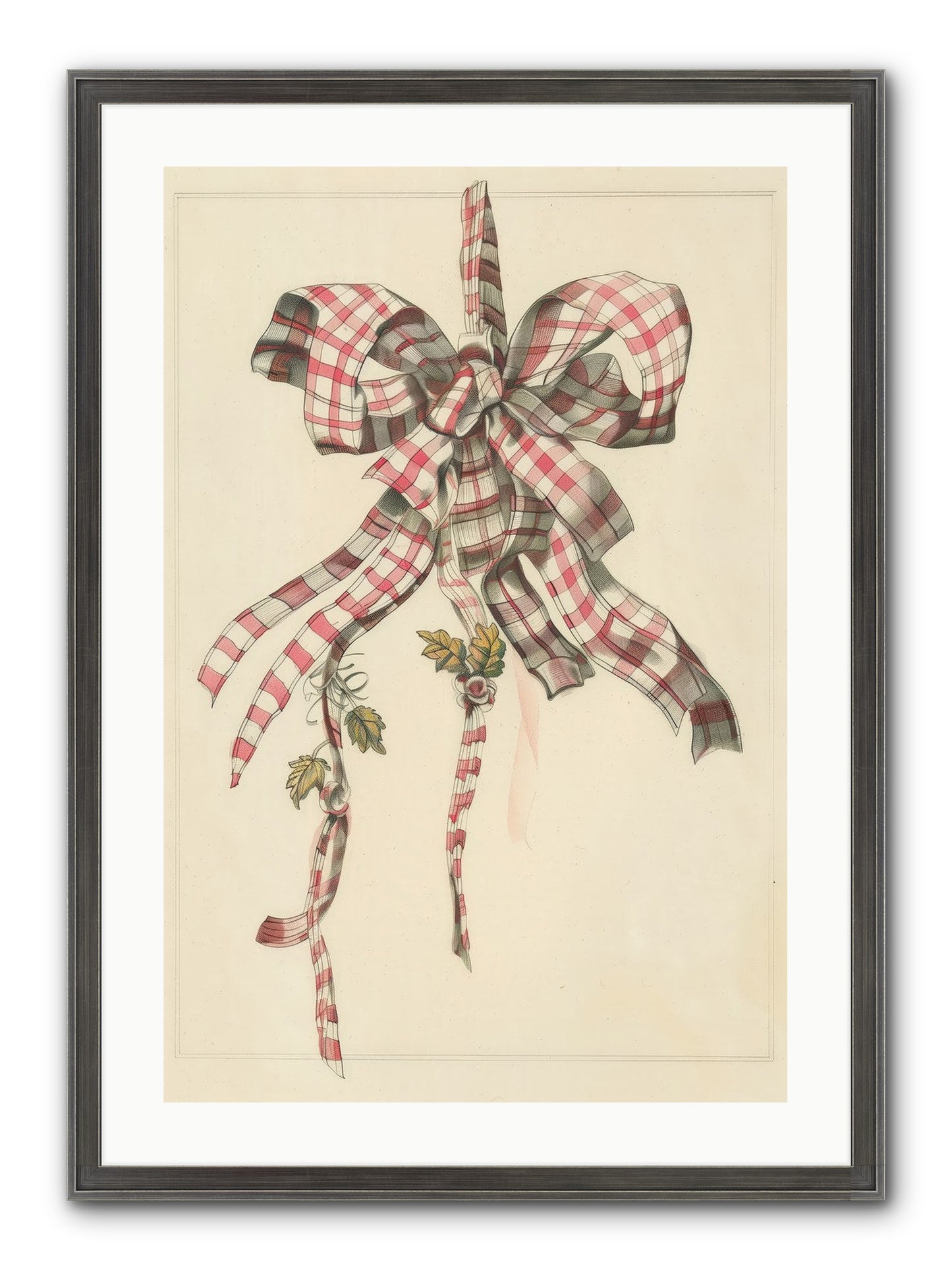 Ribbon Reverie Framed Print - Slimwoods Black/Silver 20x30