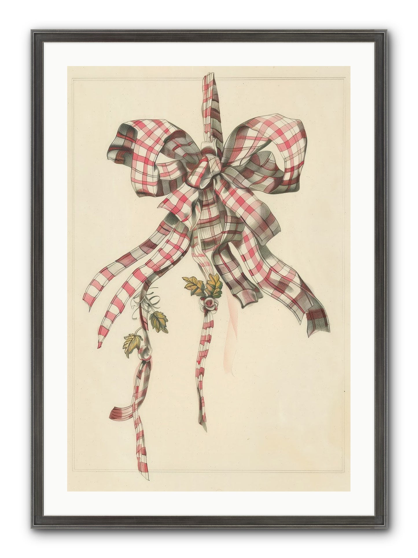 Ribbon Reverie Framed Print - Slimwoods Black/Silver 24x36