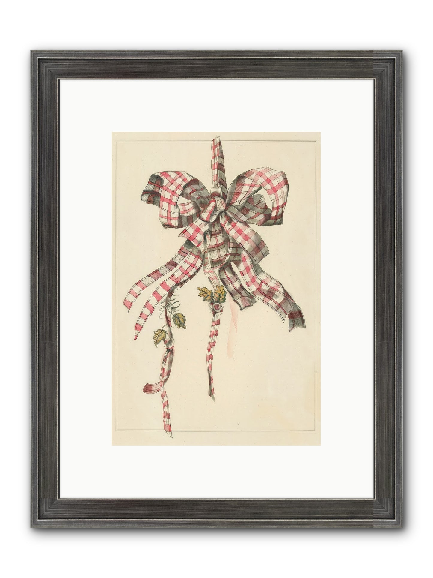 Ribbon Reverie Framed Print - Slimwoods Black/Silver 8x12