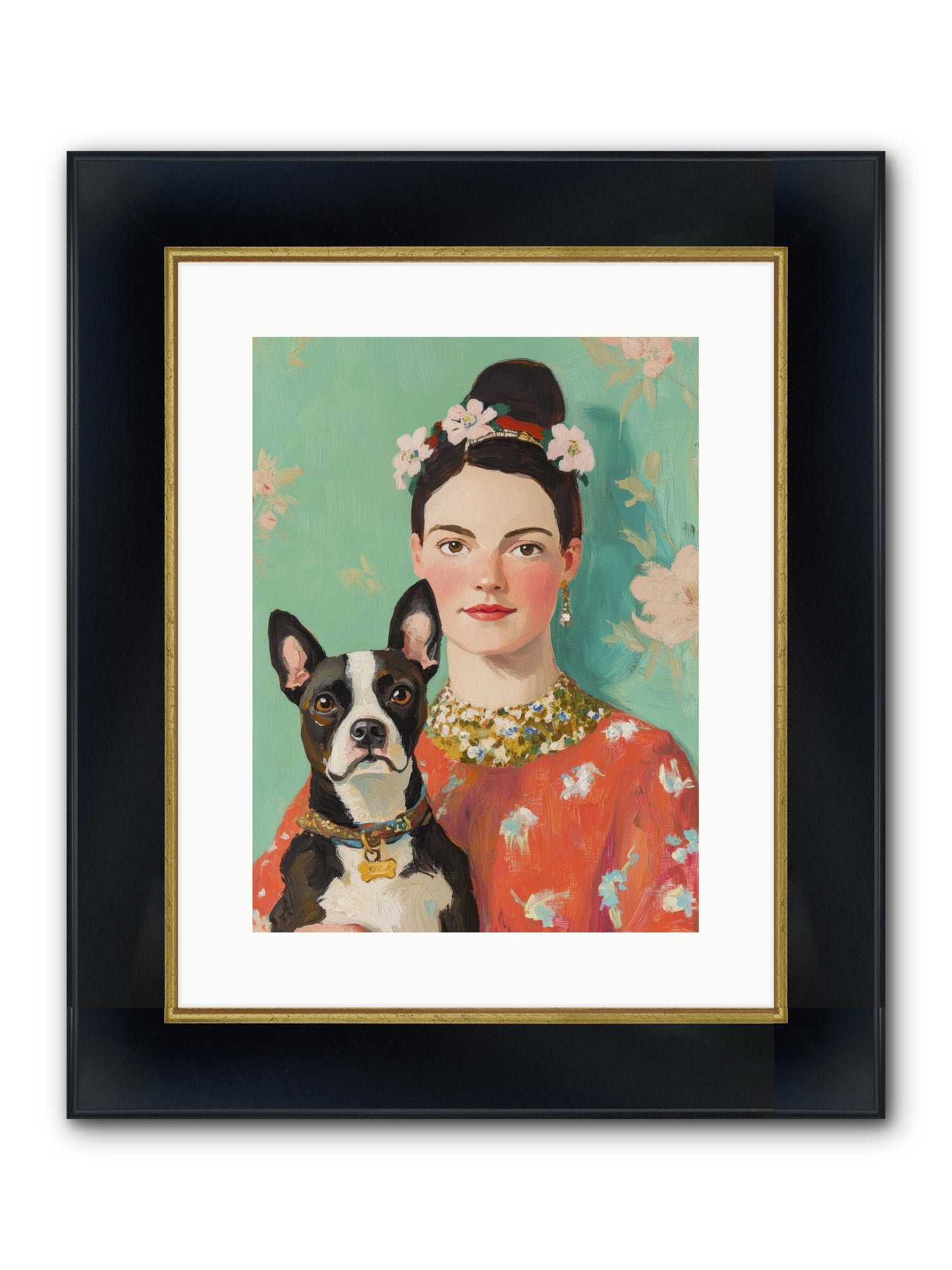 Riddle Me This Love Framed Print - Wide Black w/Gold 12x16