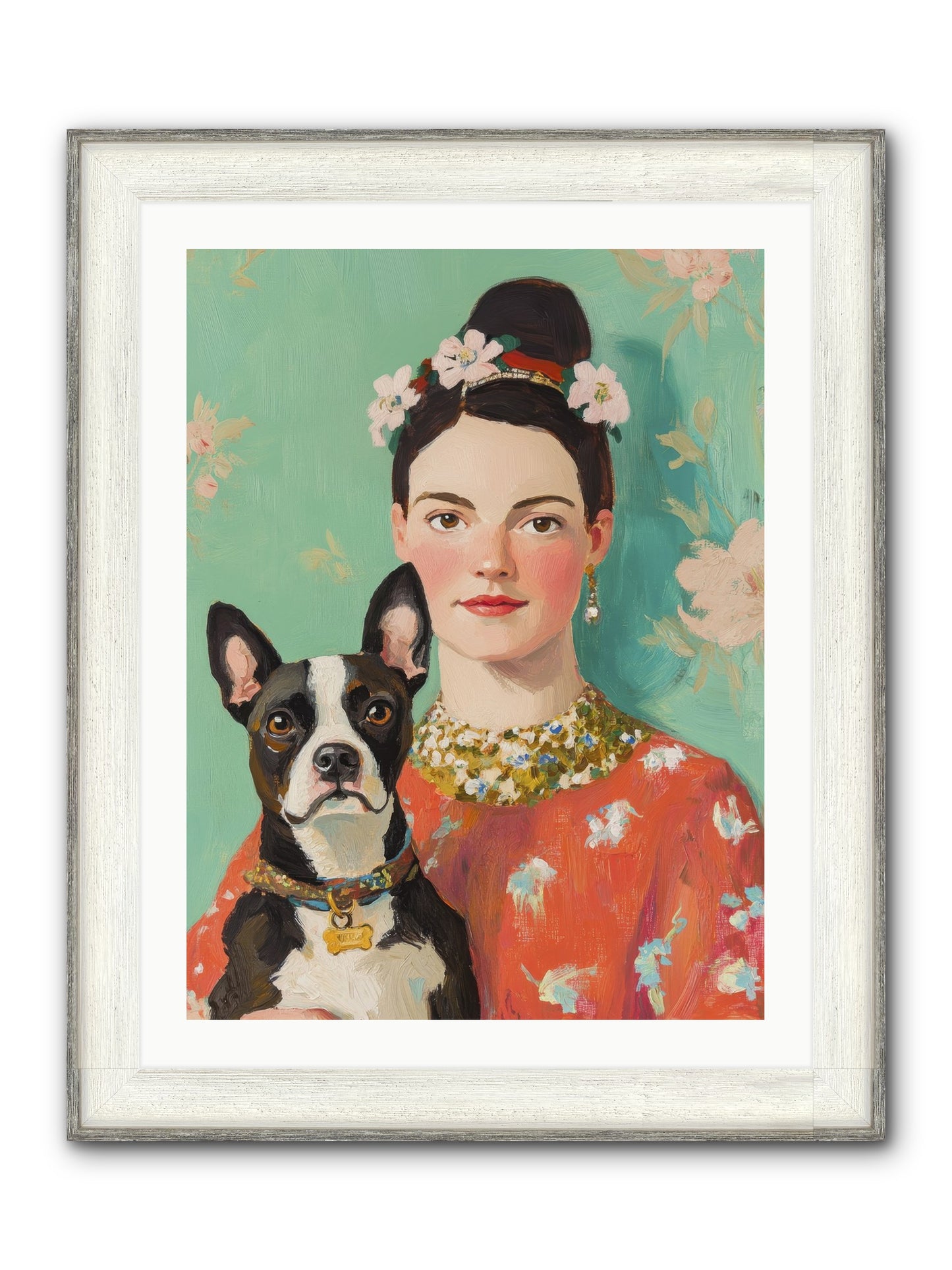 Riddle Me This Love Framed Print - Driftwood White 24x32