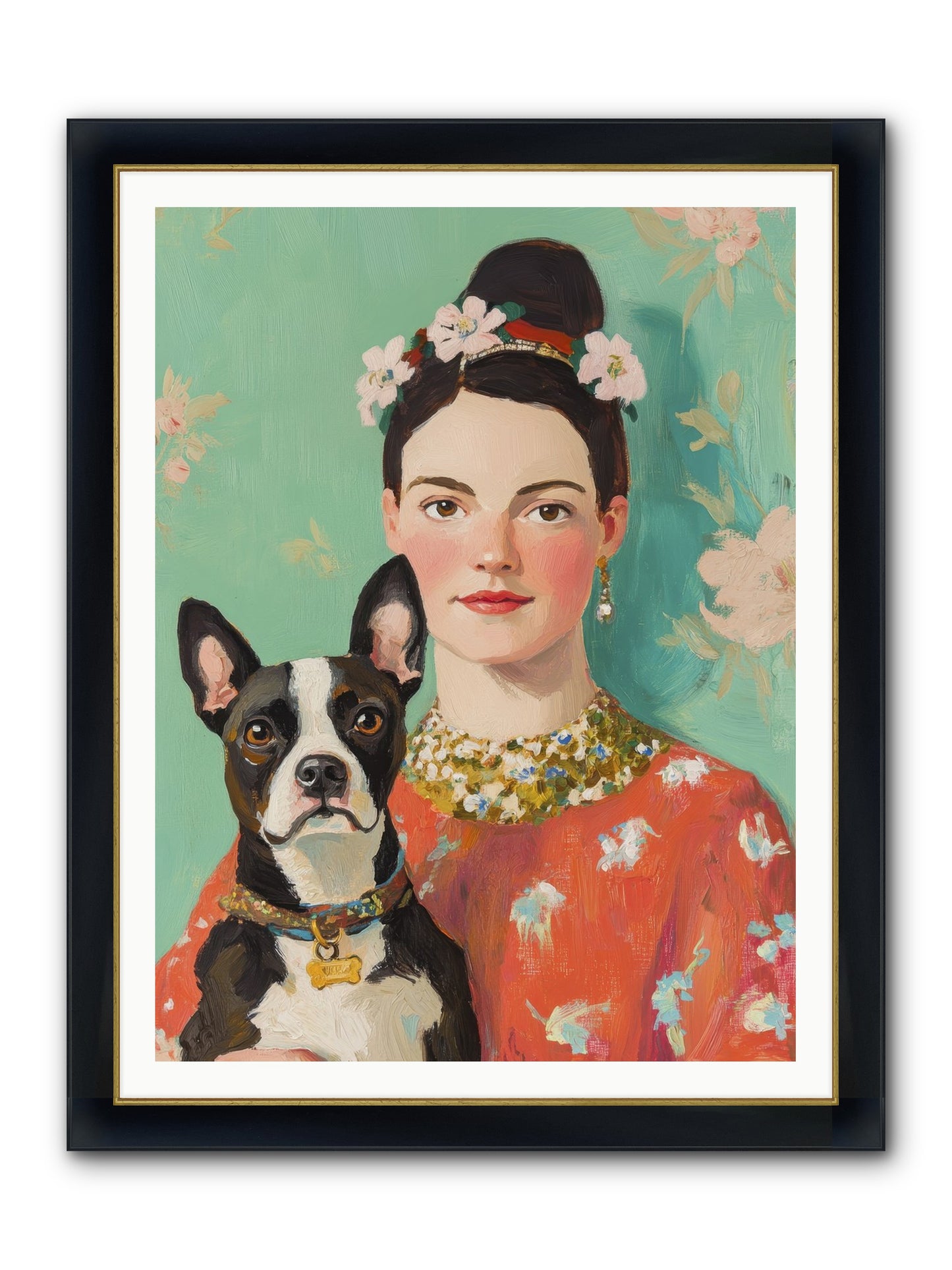 Riddle Me This Love Framed Print - Wide Black w/Gold 36x48