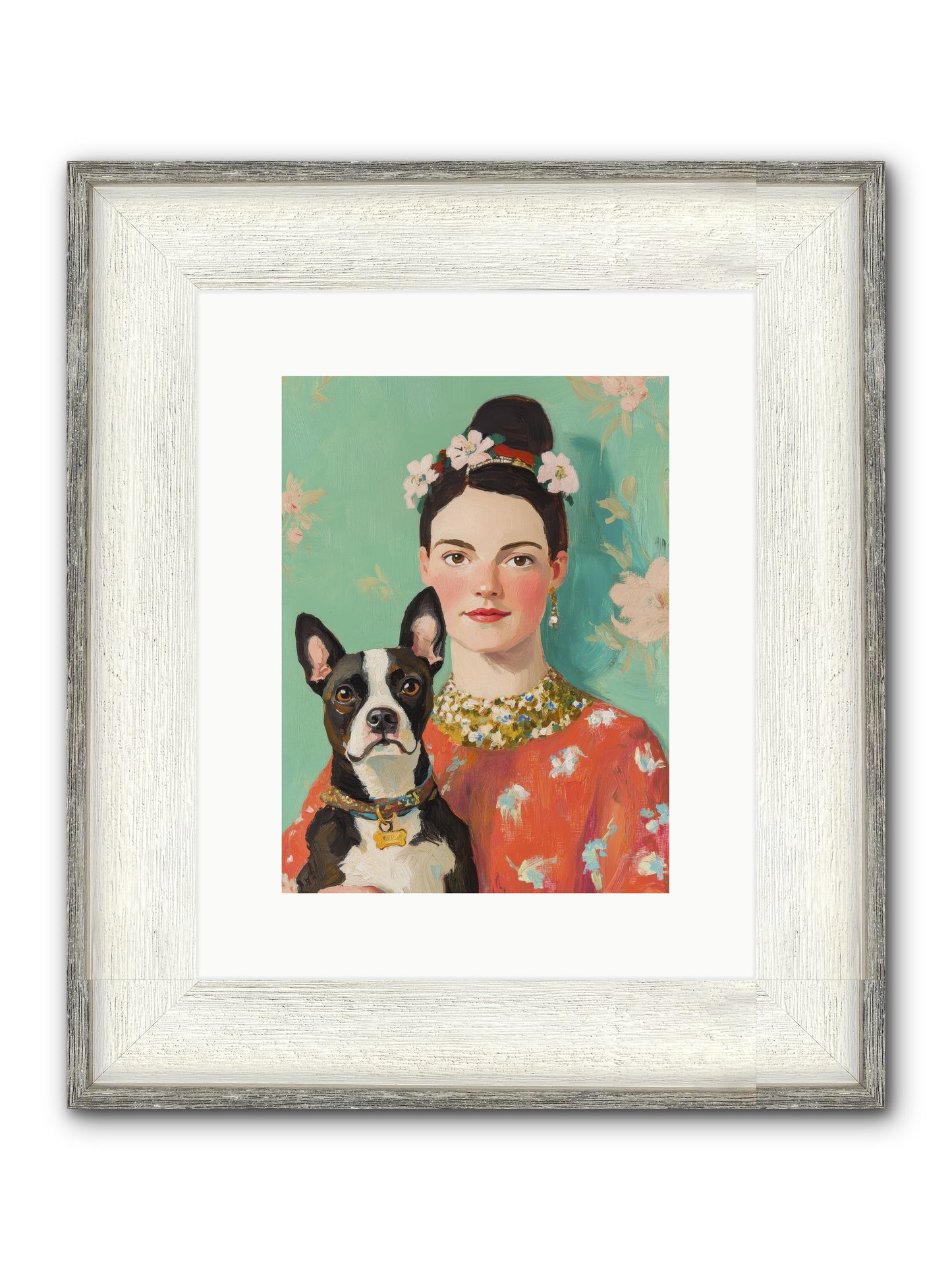Riddle Me This Love Framed Print - Driftwood White 9x12