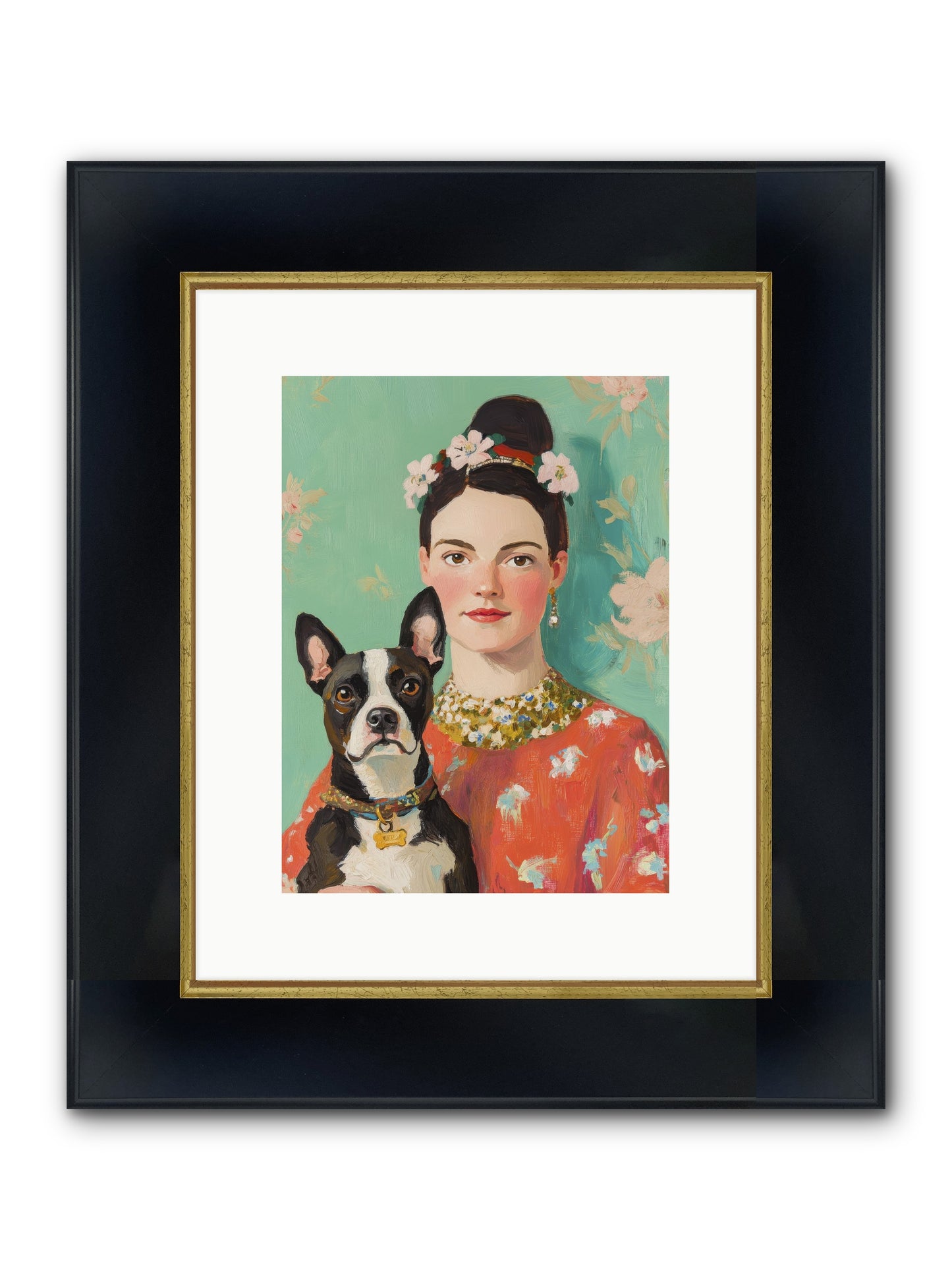 Riddle Me This Love Framed Print - Wide Black w/Gold 9x12