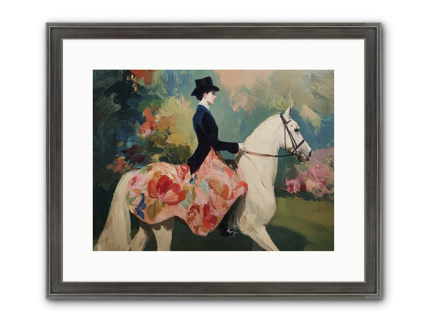 Riding Into The Weekend Framed Print - Slimwoods Black/Silver 16x12