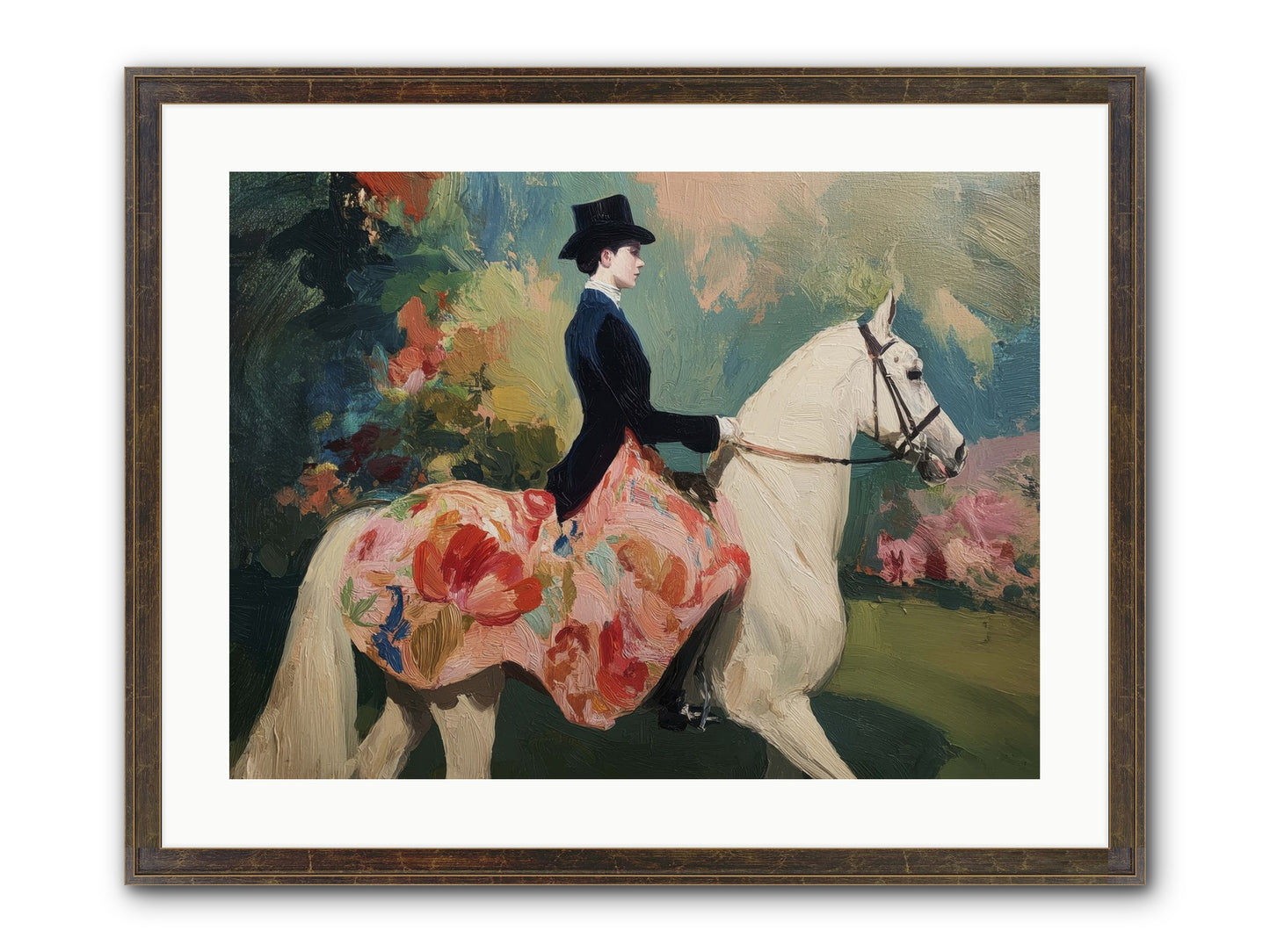 Riding Into The Weekend Framed Print - Slimwoods Black/Gold 24x18