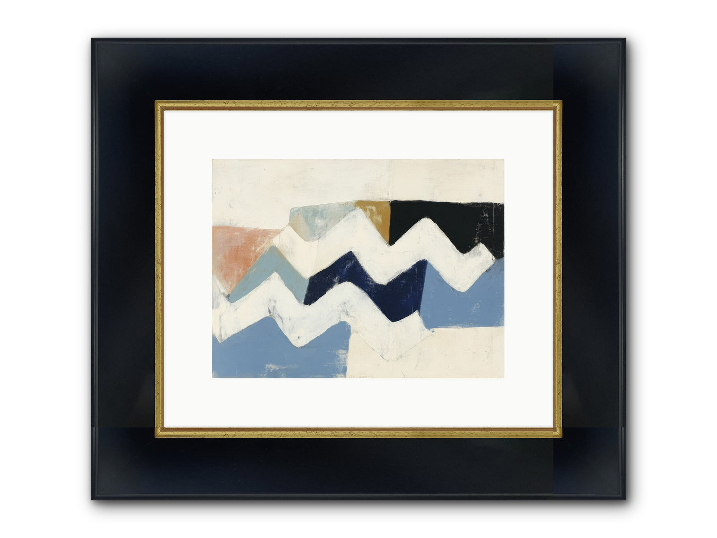 Rift Sparrow Framed Print - Wide Black w/Gold 12x9