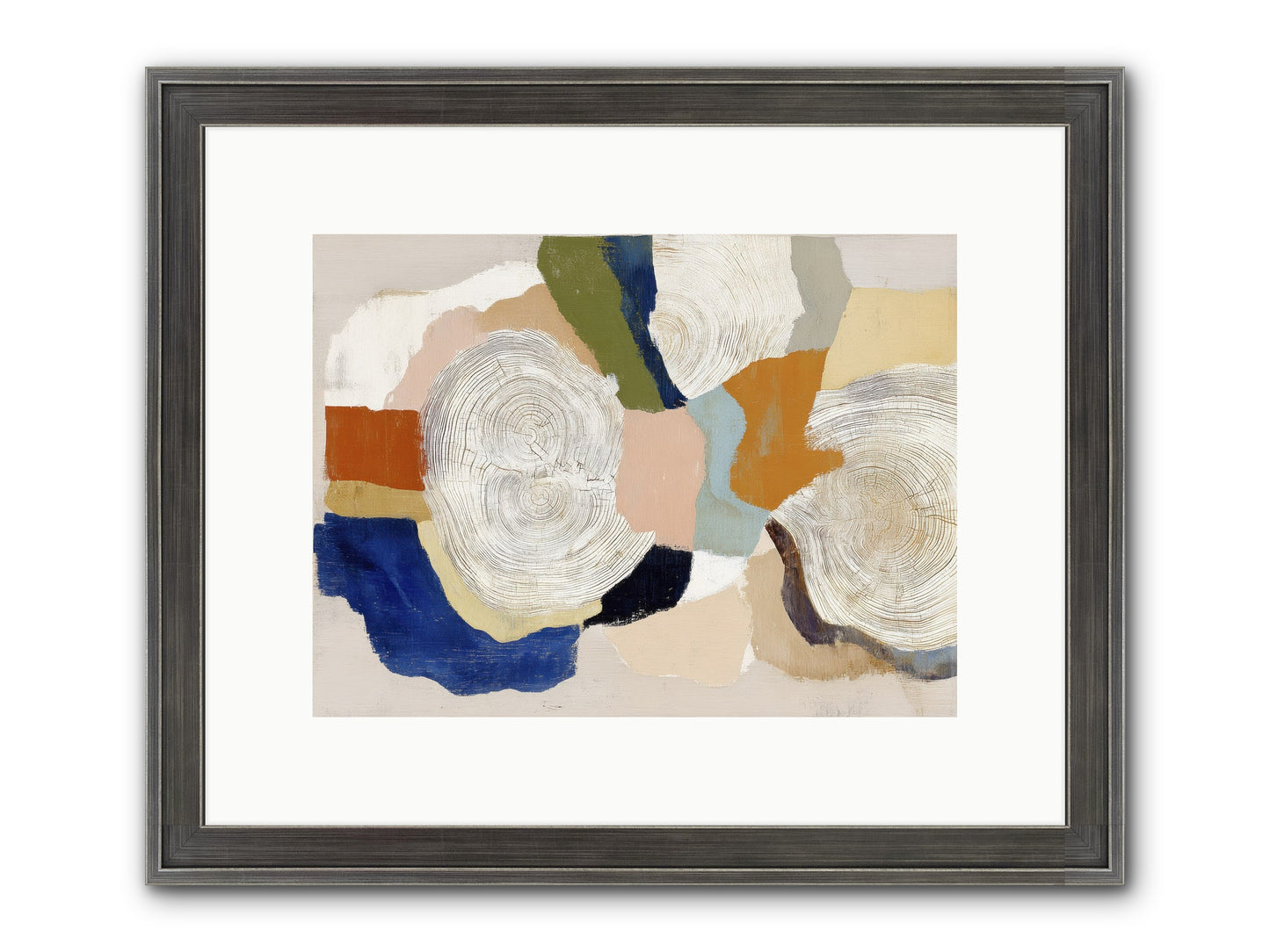 Ripple Framed Print - Slimwoods Black/Silver 12x9