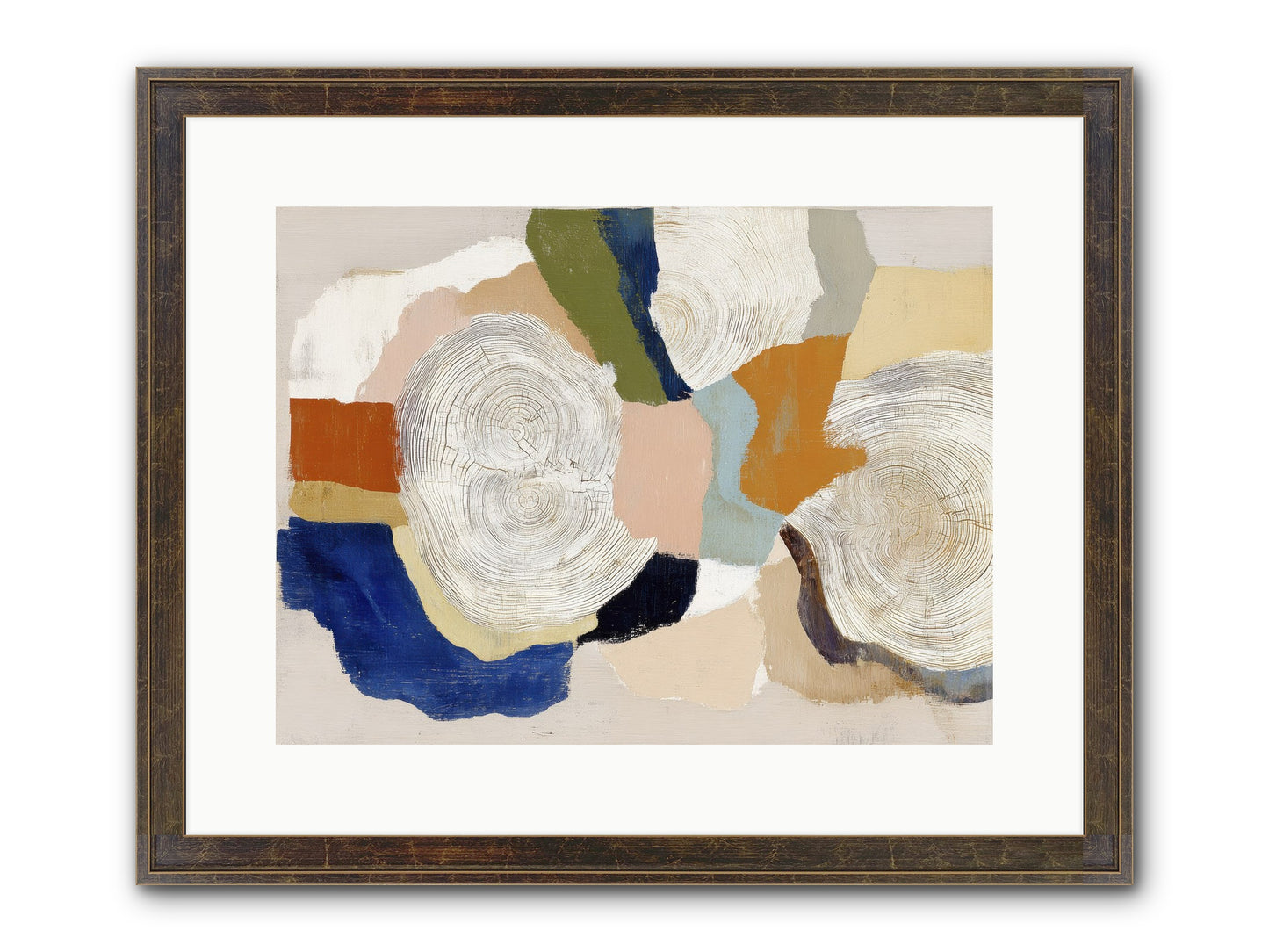 Ripple Framed Print - Slimwoods Black/Gold 16x12