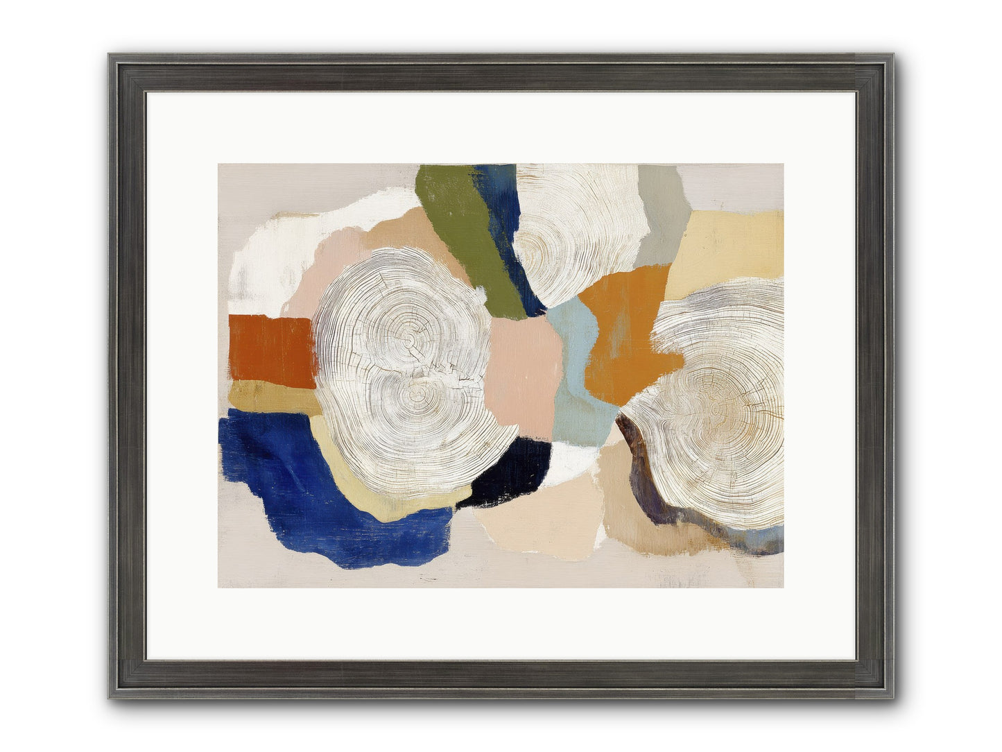 Ripple Framed Print - Slimwoods Black/Silver 16x12