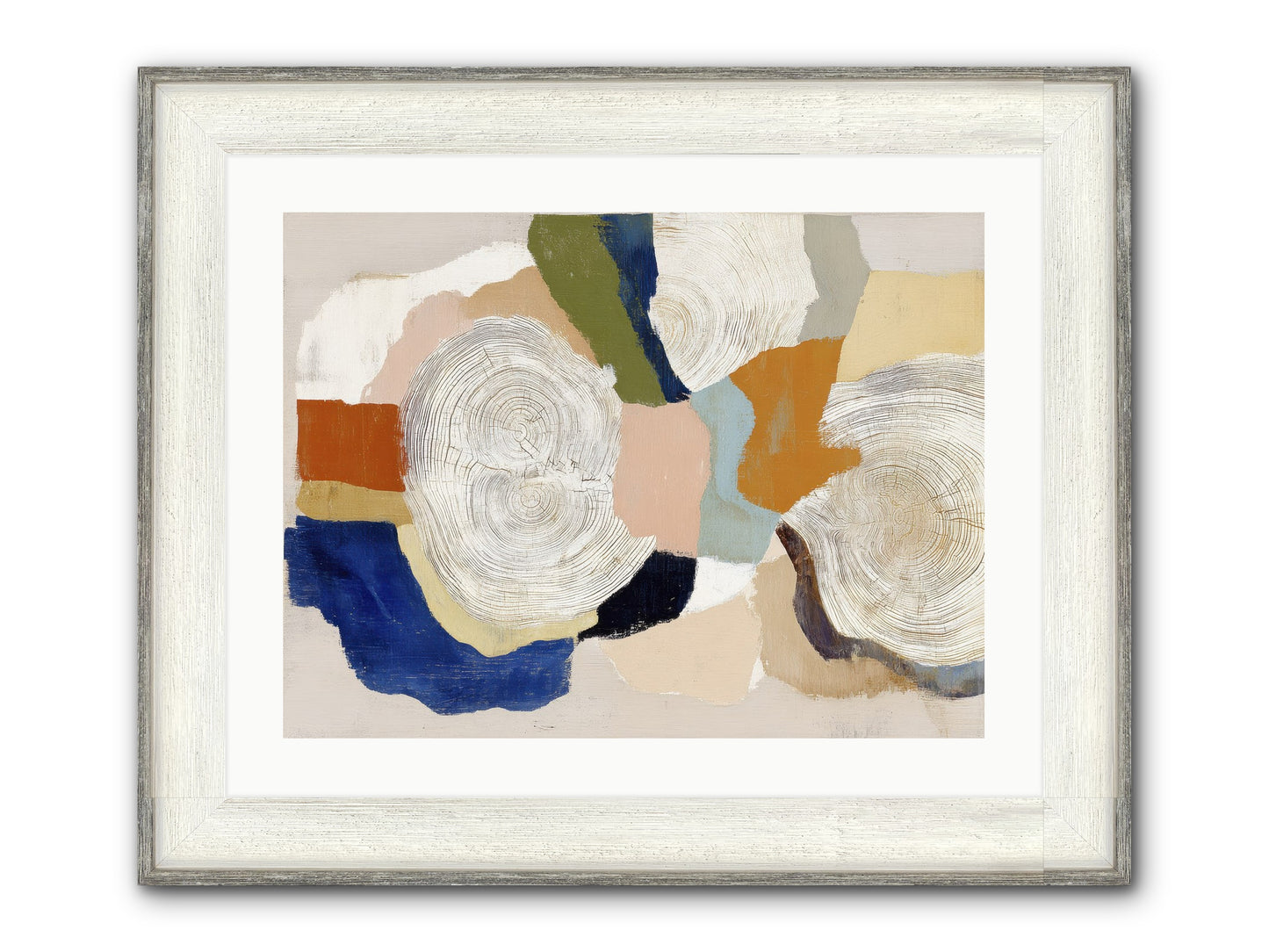 Ripple Framed Print - Driftwood White 24x18