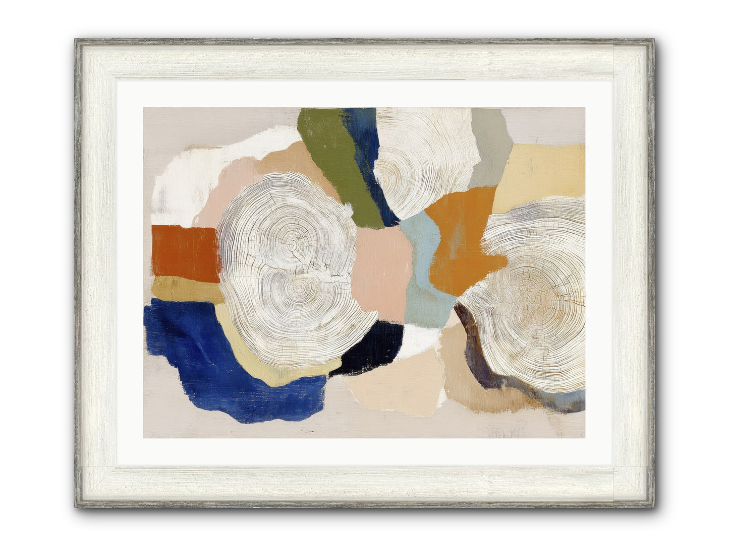 Ripple Framed Print - Driftwood White 32x24