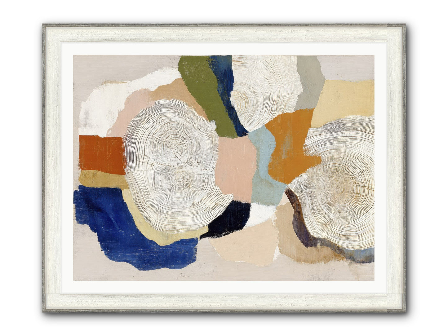 Ripple Framed Print - Driftwood White 48x36