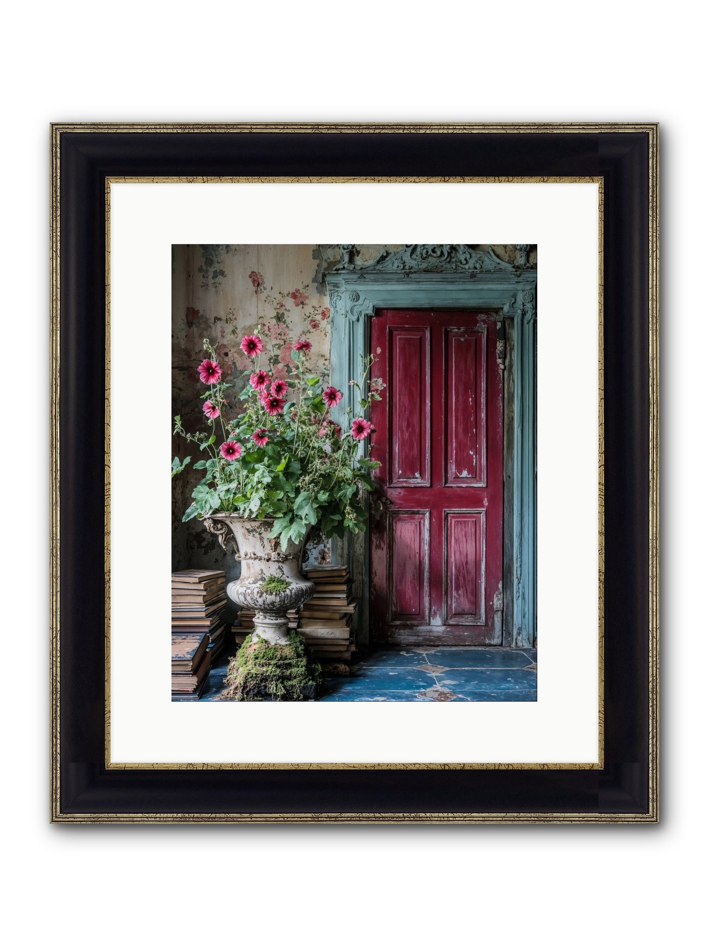 Rise Of Wild Grace Framed Print - Black & Gold 12x15