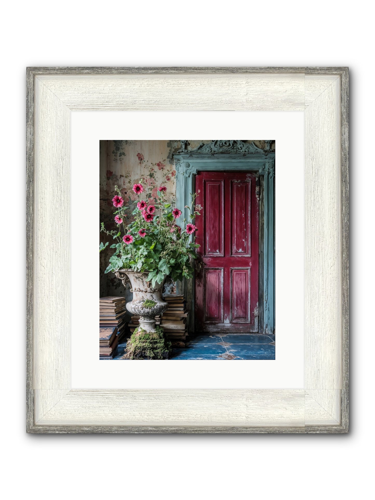 Rise Of Wild Grace Framed Print - Driftwood White 12x15