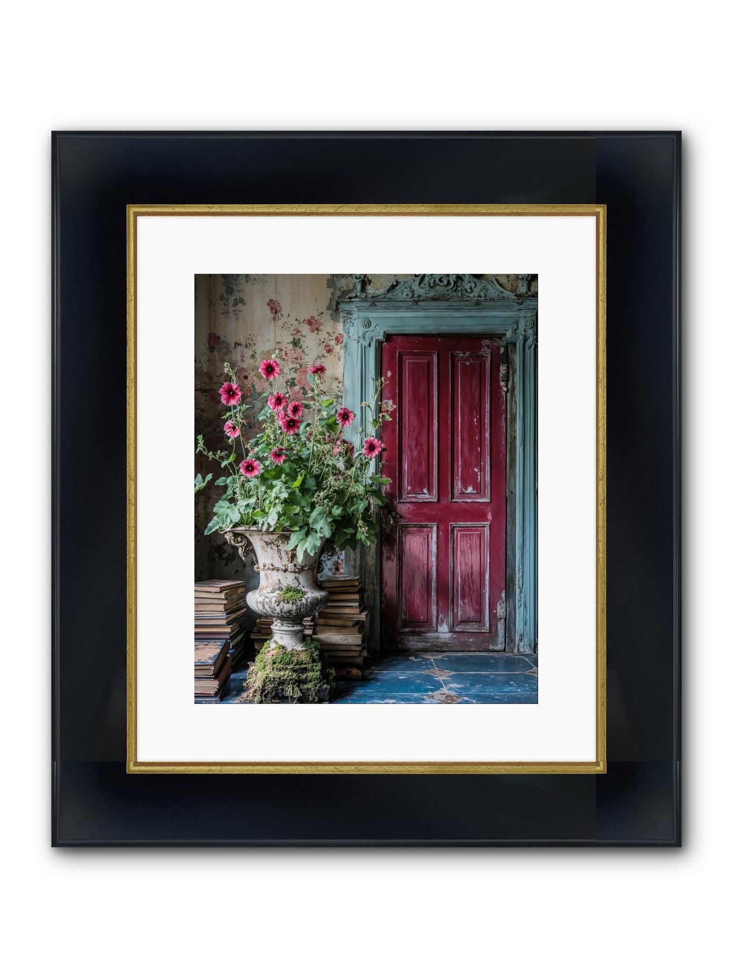 Rise Of Wild Grace Framed Print - Wide Black w/Gold 12x15