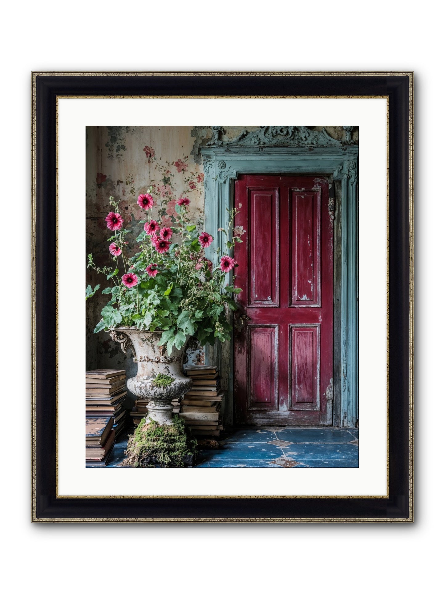 Rise Of Wild Grace Framed Print - Black & Gold 20x25
