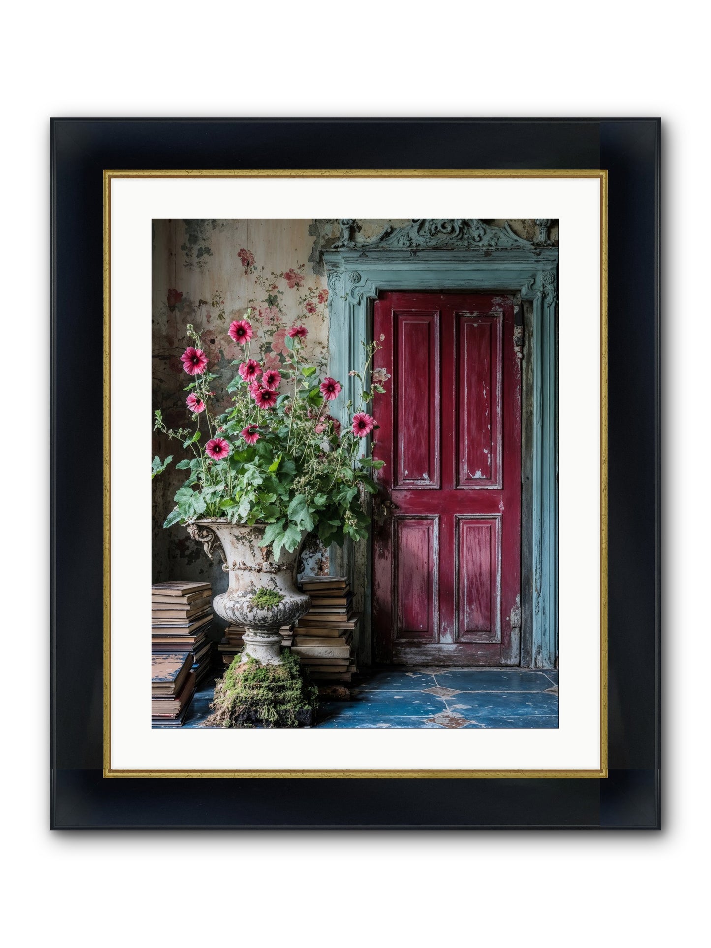 Rise Of Wild Grace Framed Print - Wide Black w/Gold 20x25