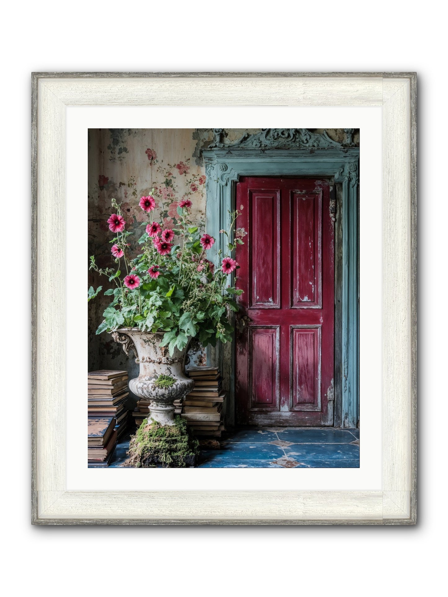 Rise Of Wild Grace Framed Print - Driftwood White 24x30