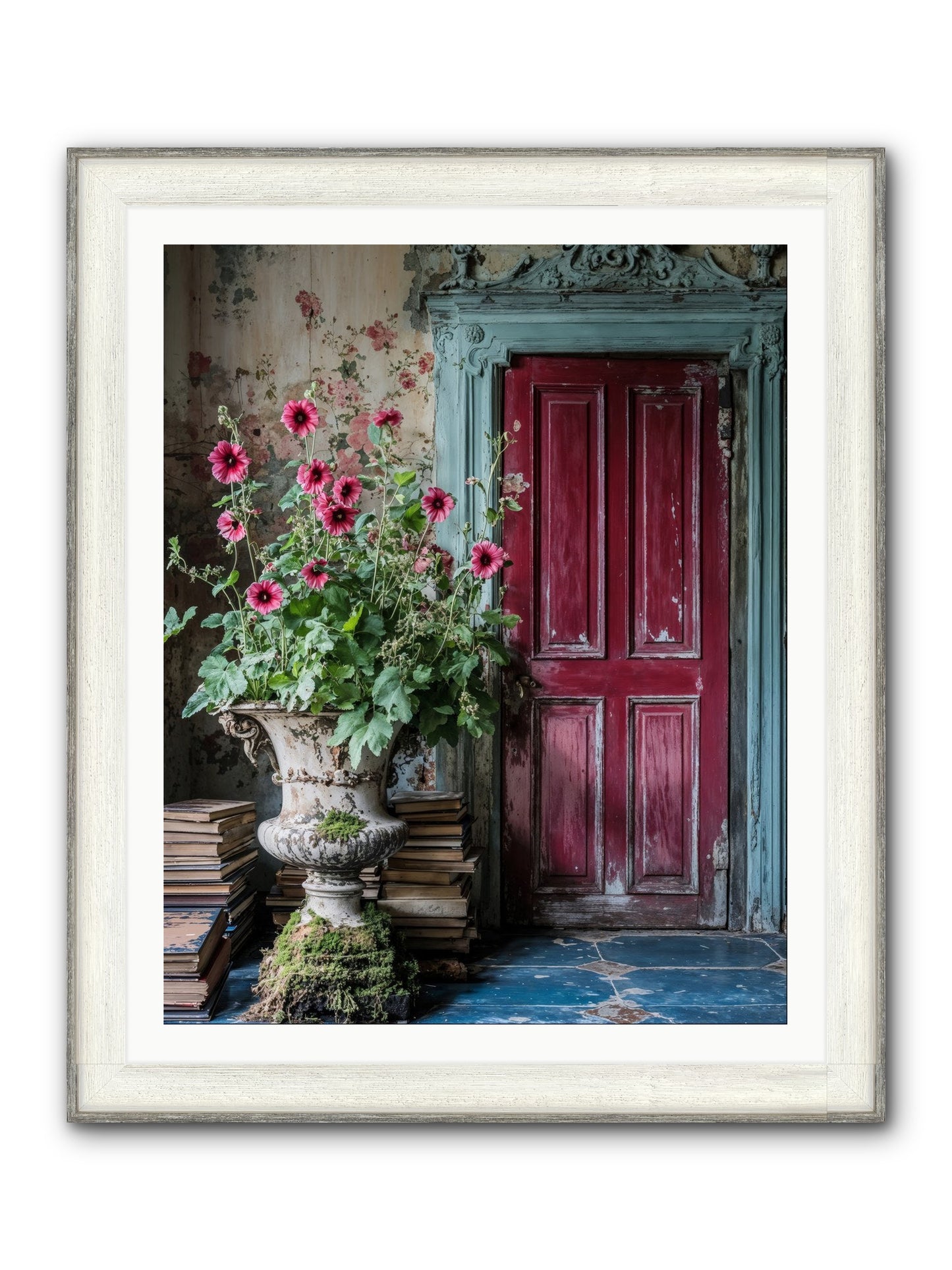 Rise Of Wild Grace Framed Print - Driftwood White 32x40