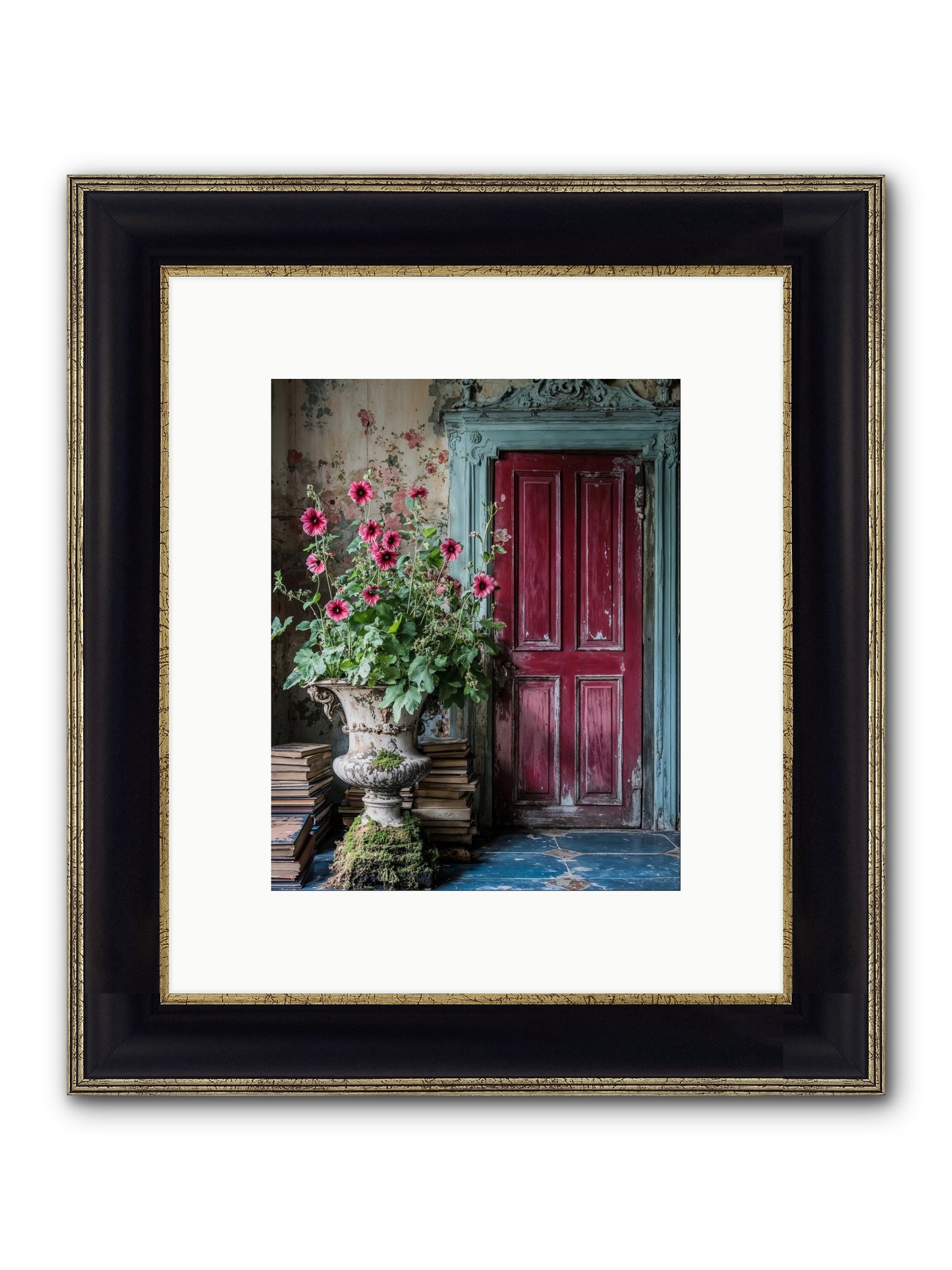 Rise Of Wild Grace Framed Print - Black & Gold 8x10