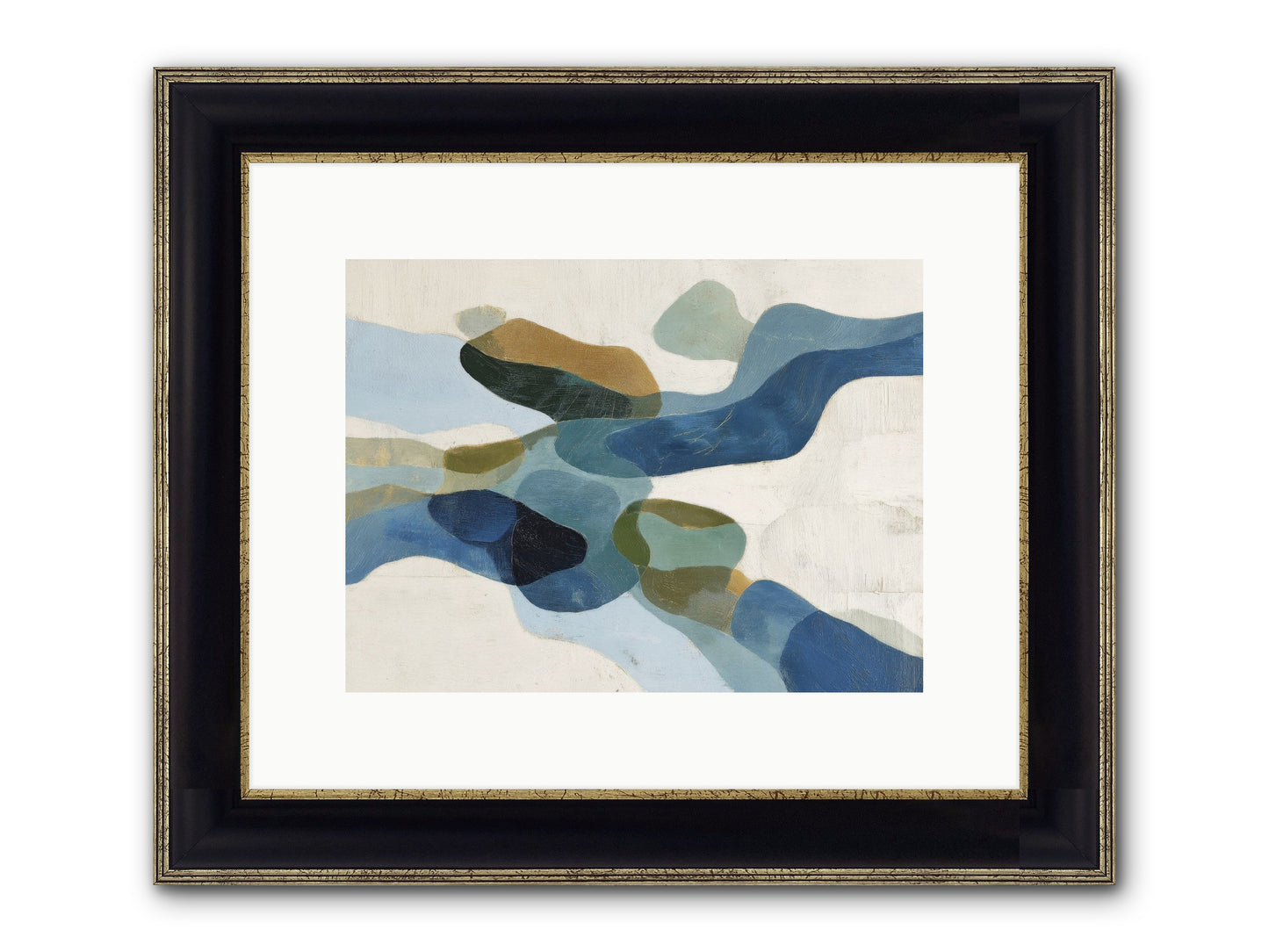 Ritual Sparrow Framed Print - Black & Gold 12x9