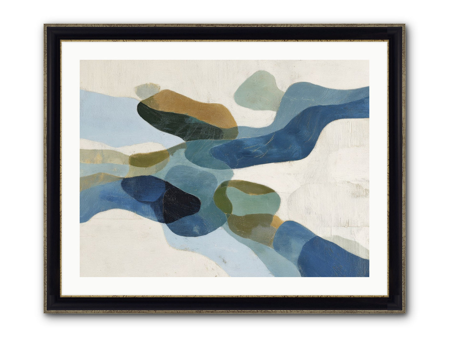 Ritual Sparrow Framed Print - Black & Gold 32x24