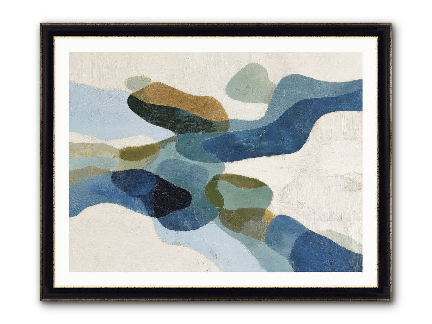 Ritual Sparrow Framed Print - Black & Gold 40x30