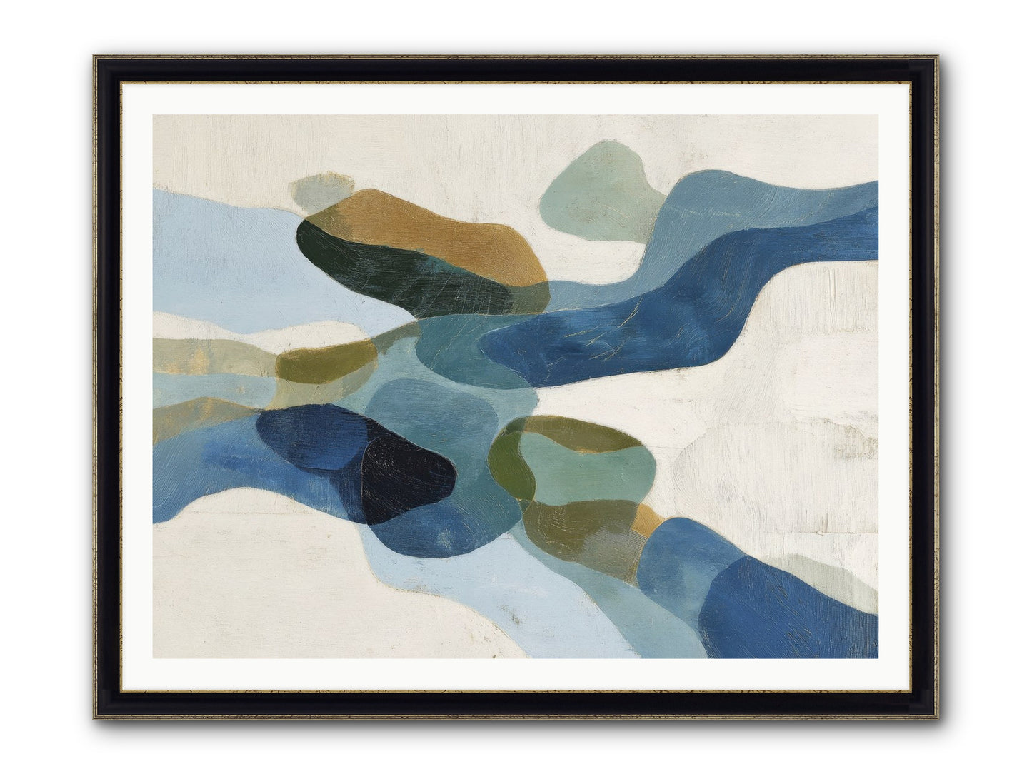 Ritual Sparrow Framed Print - Black & Gold 48x36