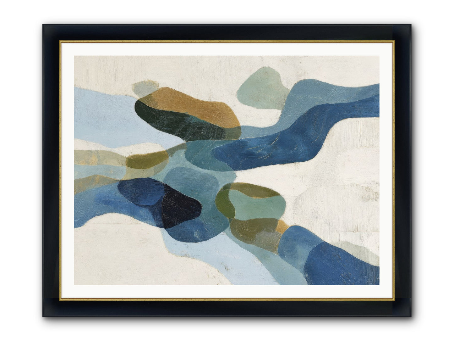 Ritual Sparrow Framed Print - Wide Black w/Gold 48x36