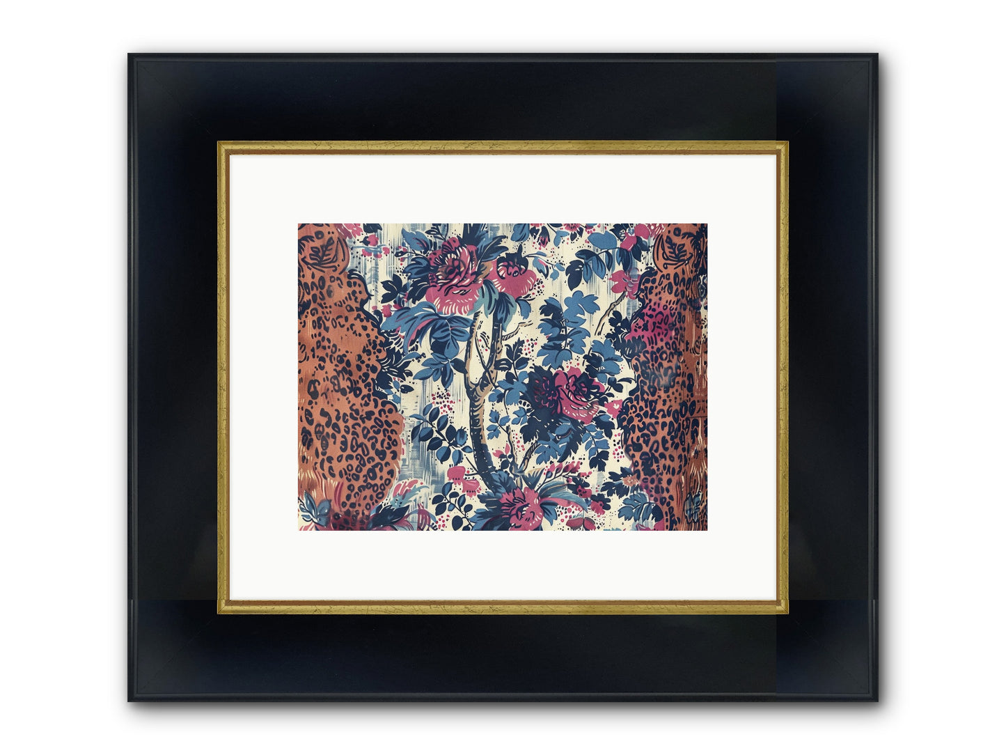 Rivage Framed Print - Wide Black w/Gold 12x9