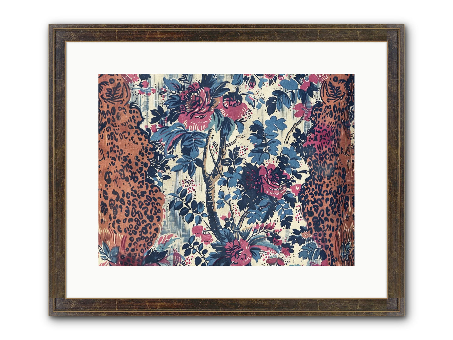 Rivage Framed Print - Slimwoods Black/Gold 16x12