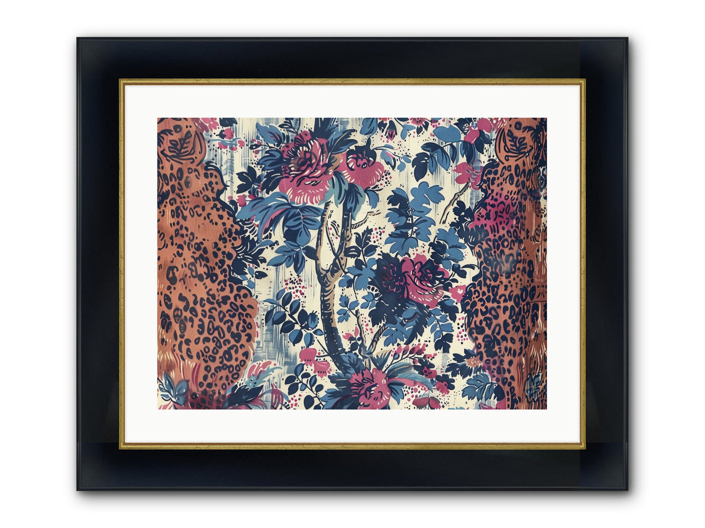 Rivage Framed Print - Wide Black w/Gold 24x18