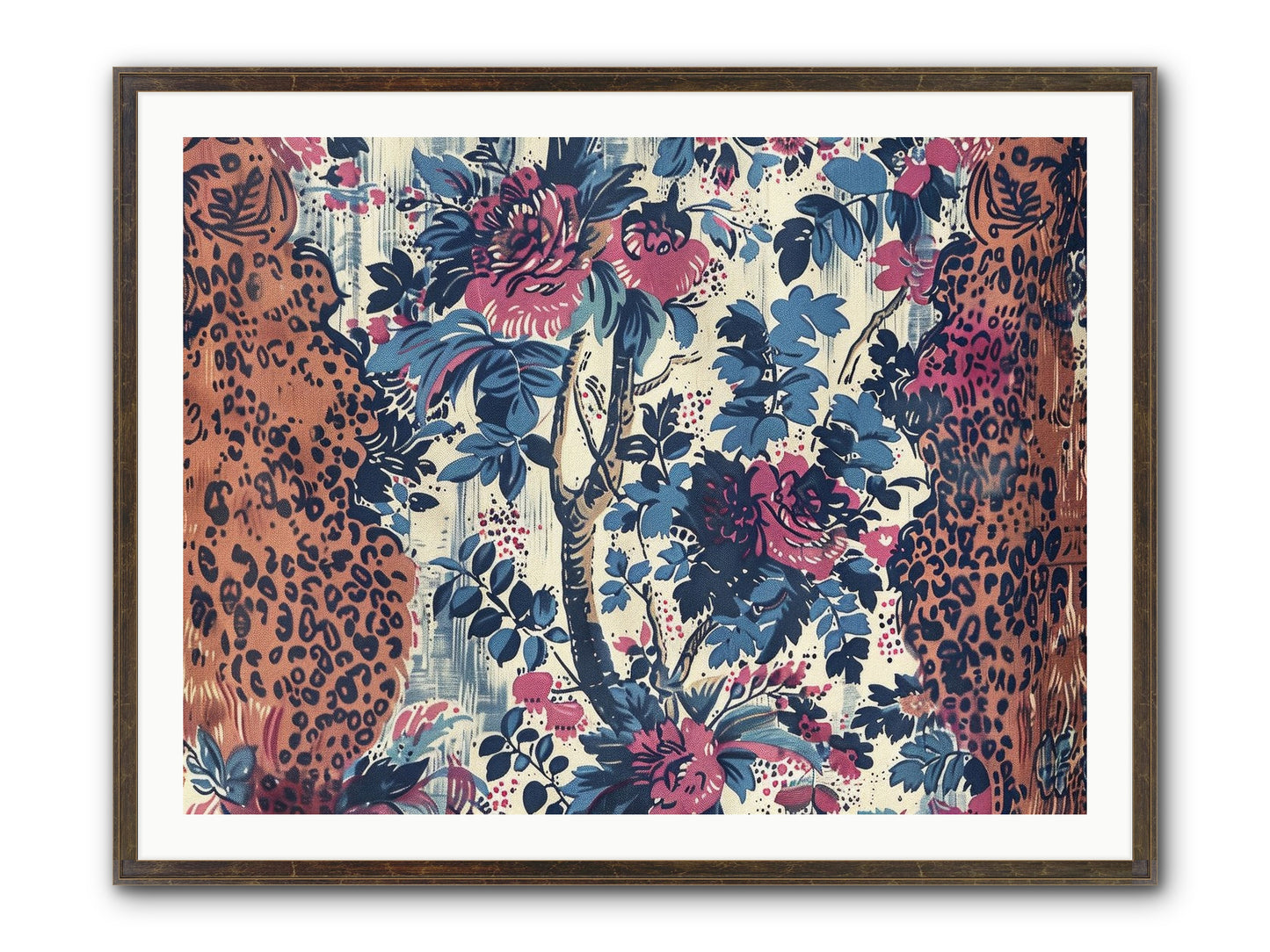 Rivage Framed Print - Slimwoods Black/Gold 40x30